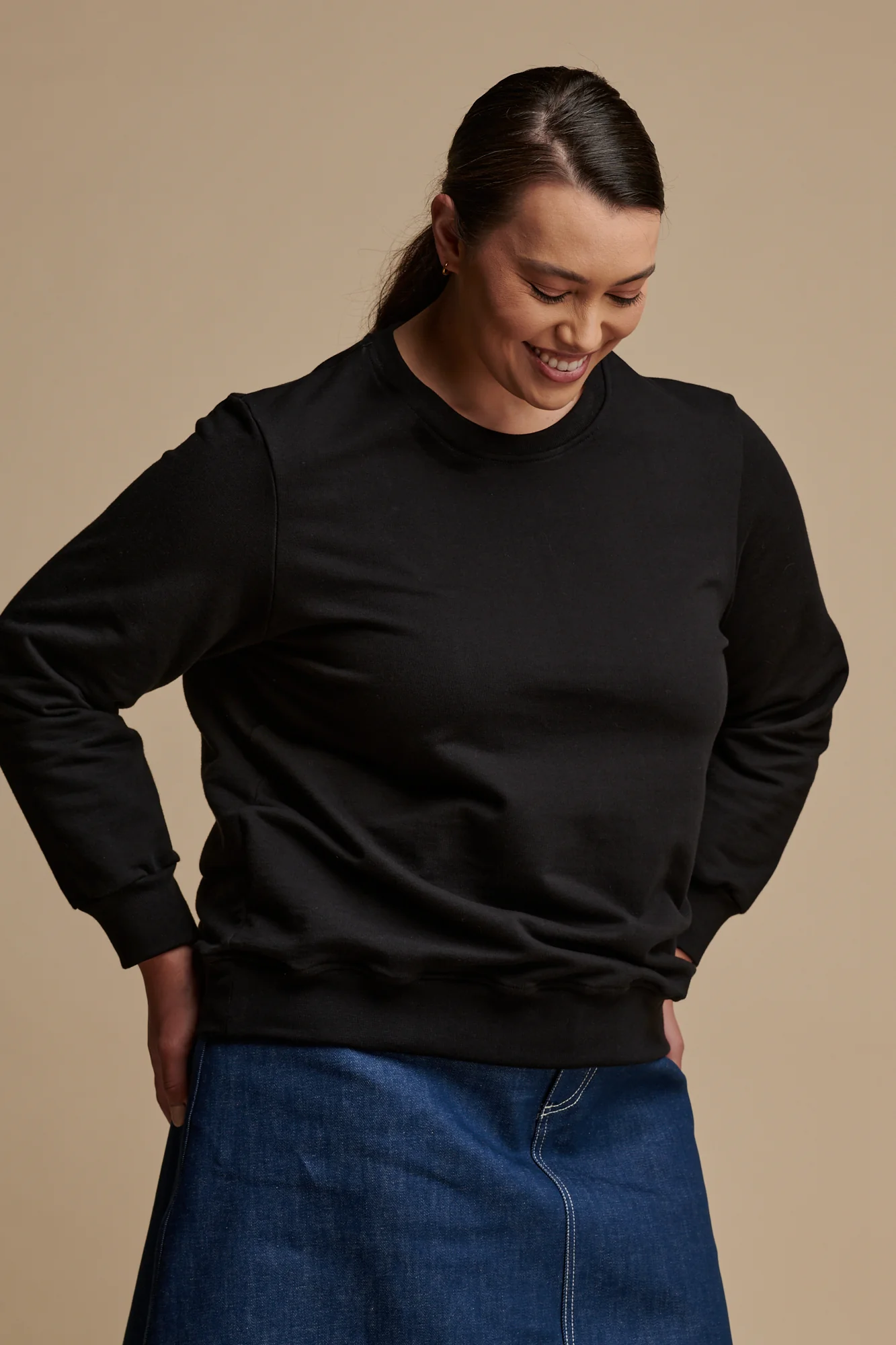Women's Sweatshirt - Black - Image 3