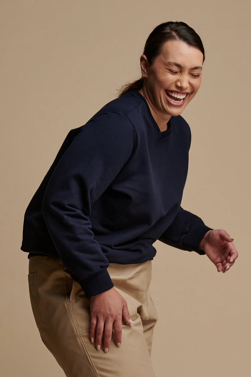 Women's Sweatshirt - Navy - Image 3