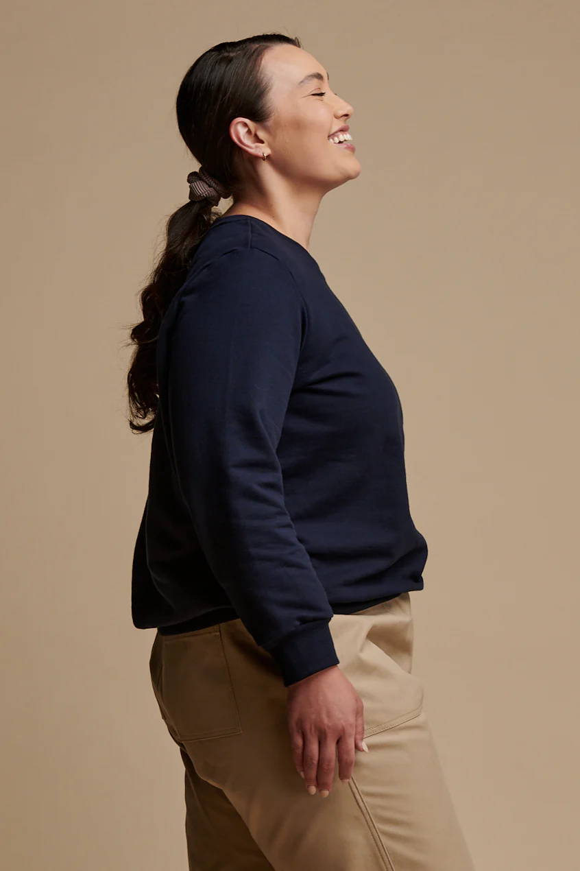 Women's Sweatshirt - Navy - Image 4