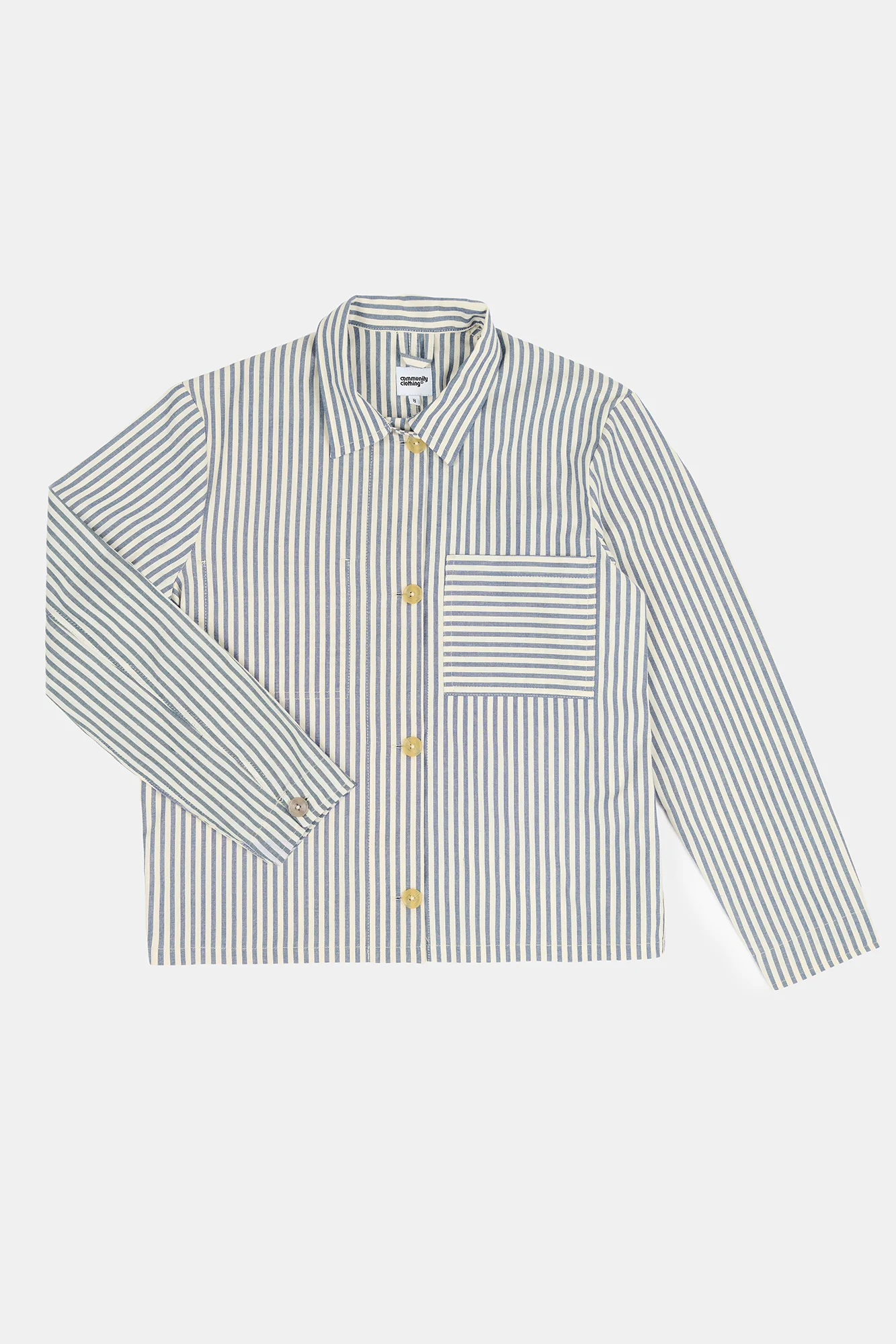 The Quarry Bank Women's Elena Stripe Overshirt - Navy/White - Image 4
