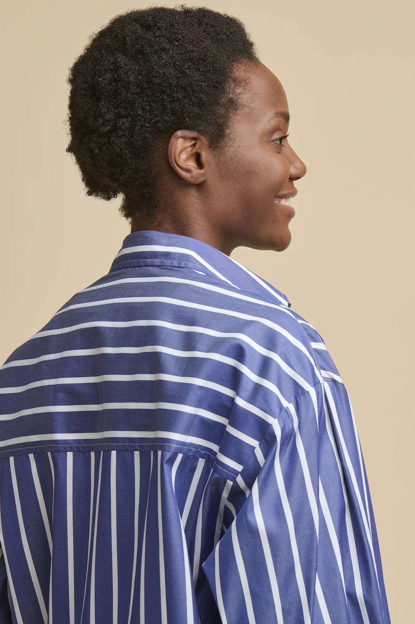 Women's Esme Long Sleeve Shirt - Blue/White - Image 6