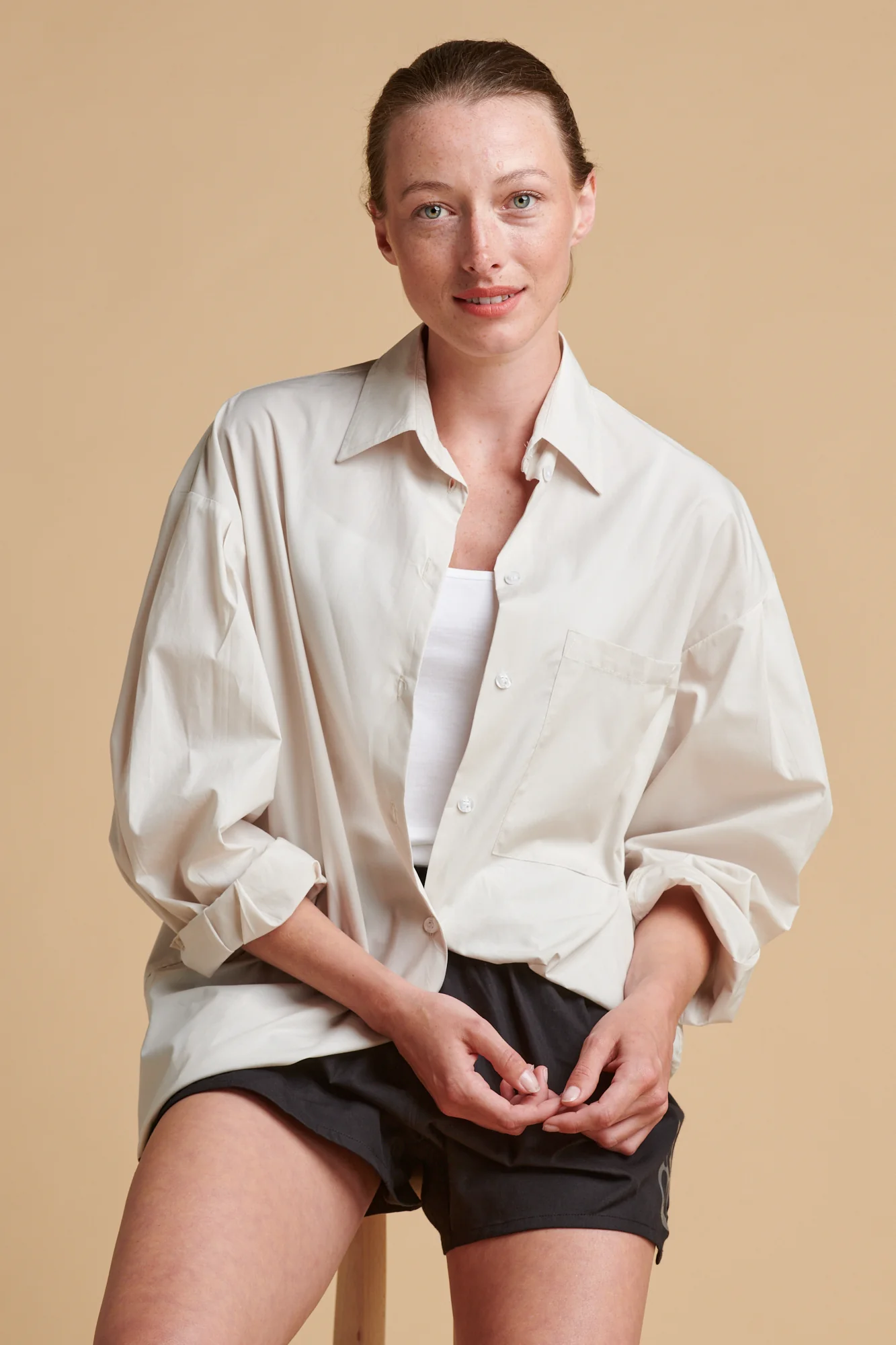 Women's Esme Long Sleeve Shirt - Stone