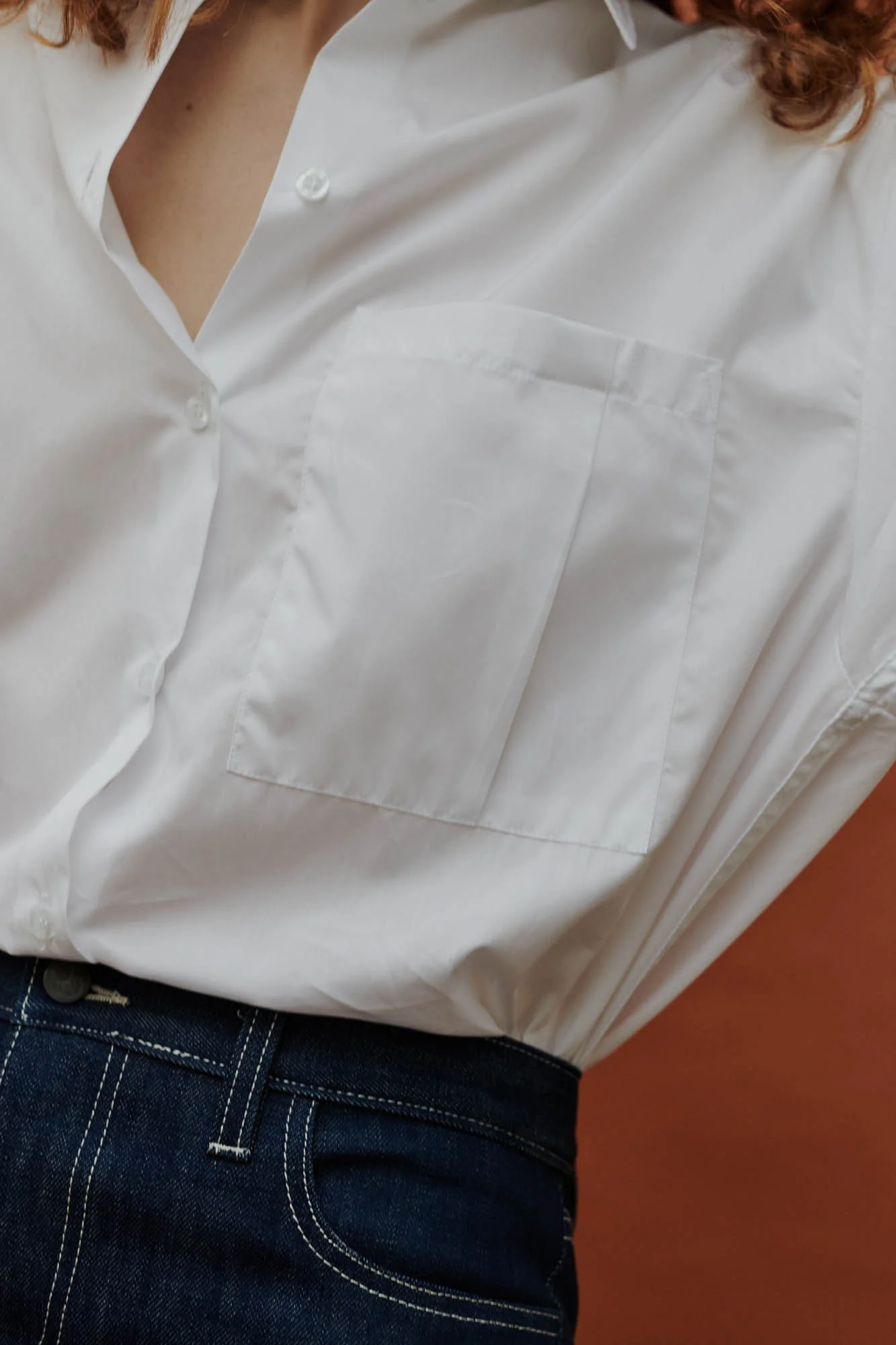 Women's Esme Long Sleeve Shirt - White - Image 3