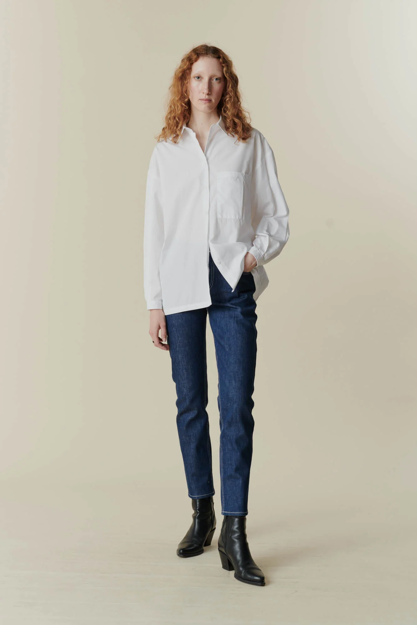 Women's Esme Long Sleeve Shirt - White - Image 5