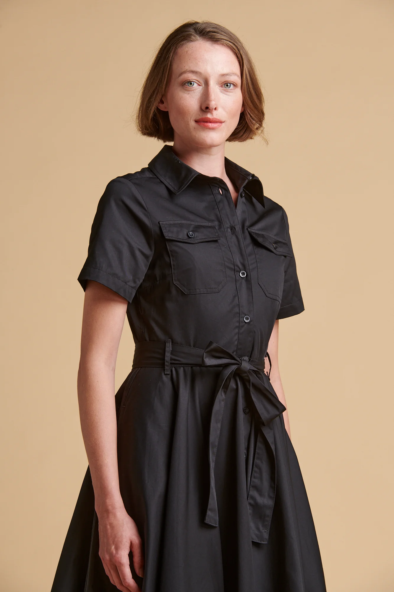 Women's Full Skirted Phoebe Trench Dress - Black - Image 5