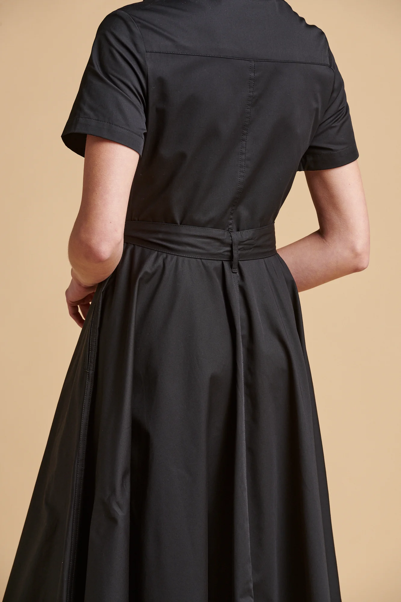 Women's Full Skirted Phoebe Trench Dress - Black - Image 6