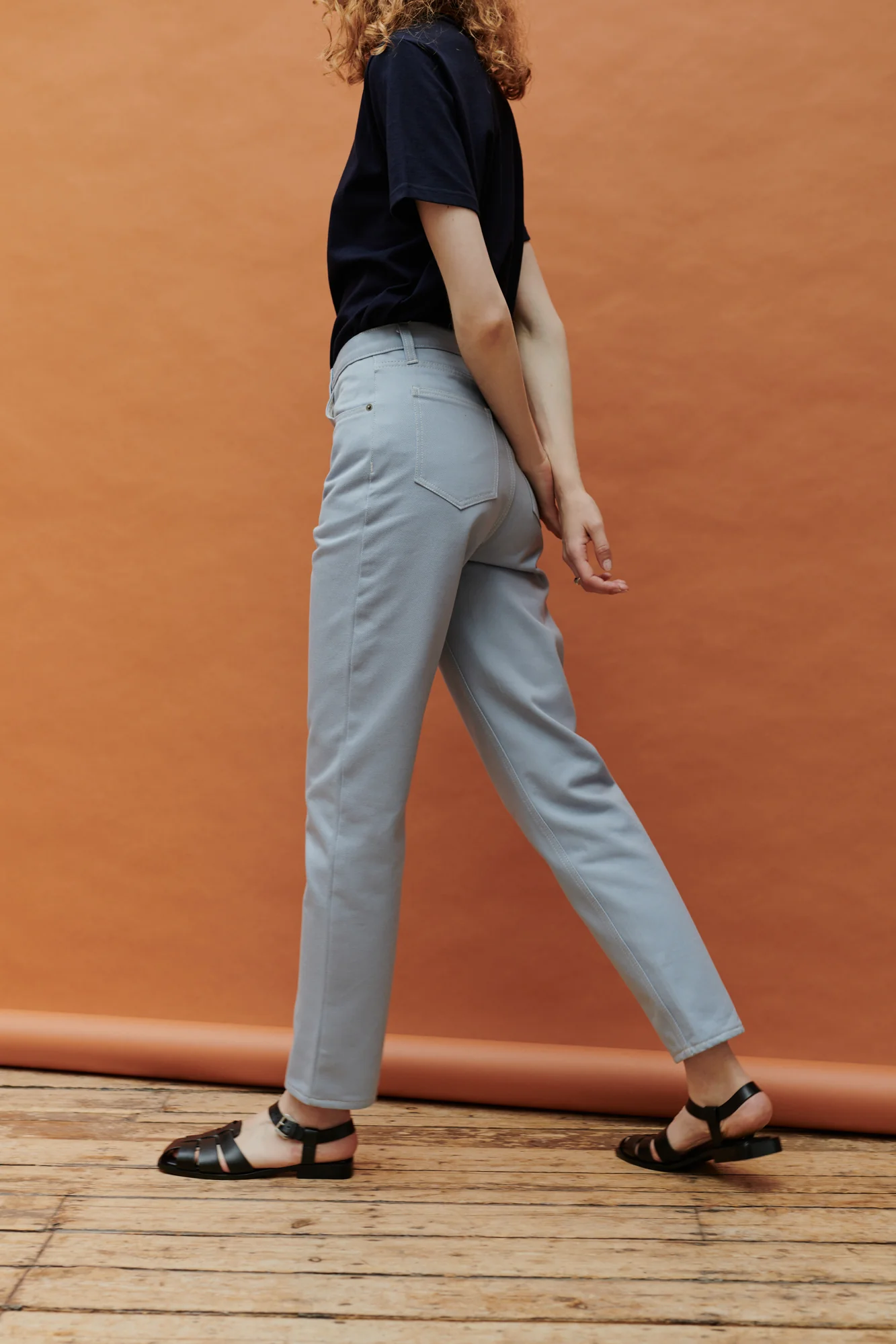 Women's Gloria Straight Leg High Rise Denim Jeans - Light Blue - Image 2