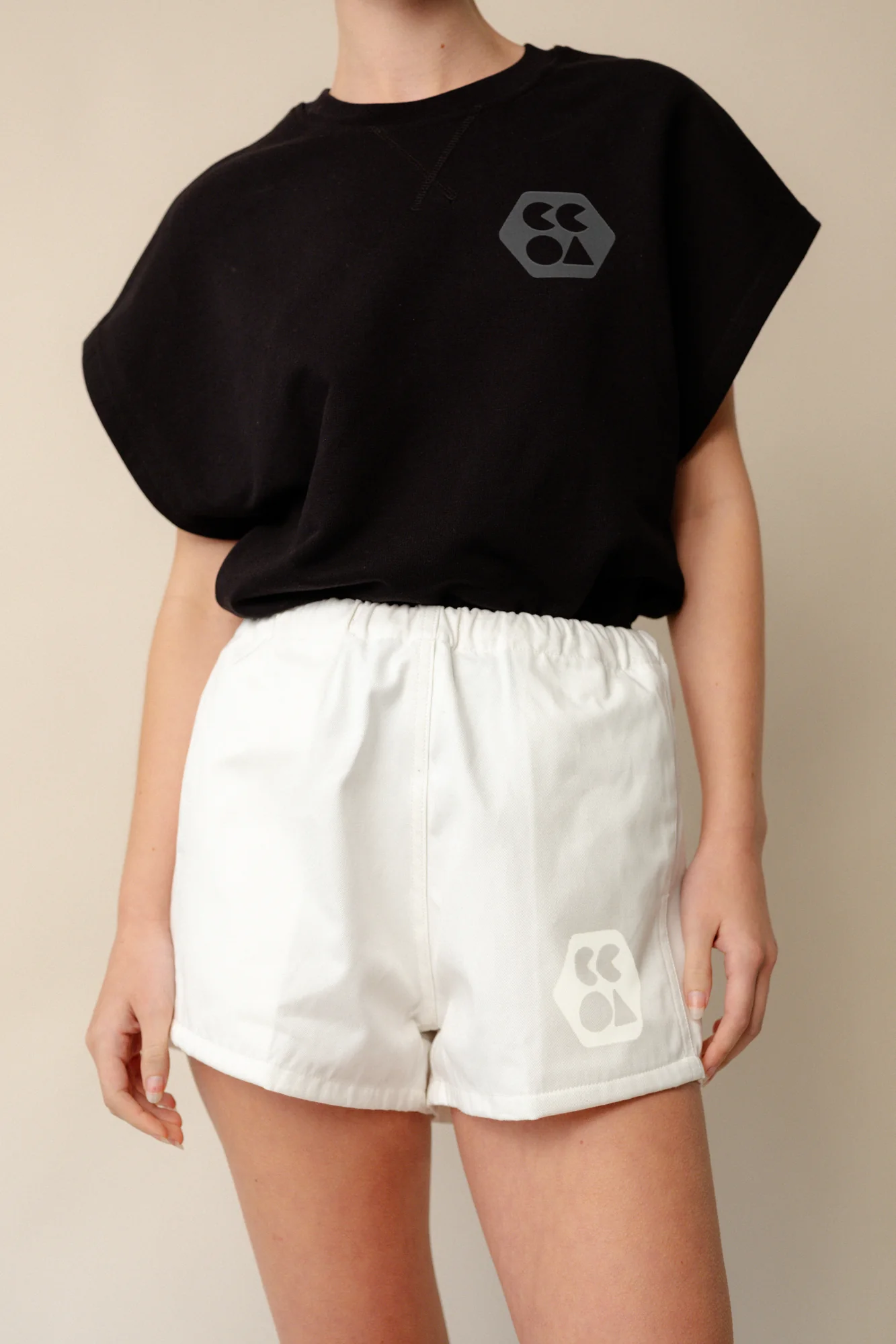 Women's Heavyweight Sports Short Plastic Free - White - Image 3