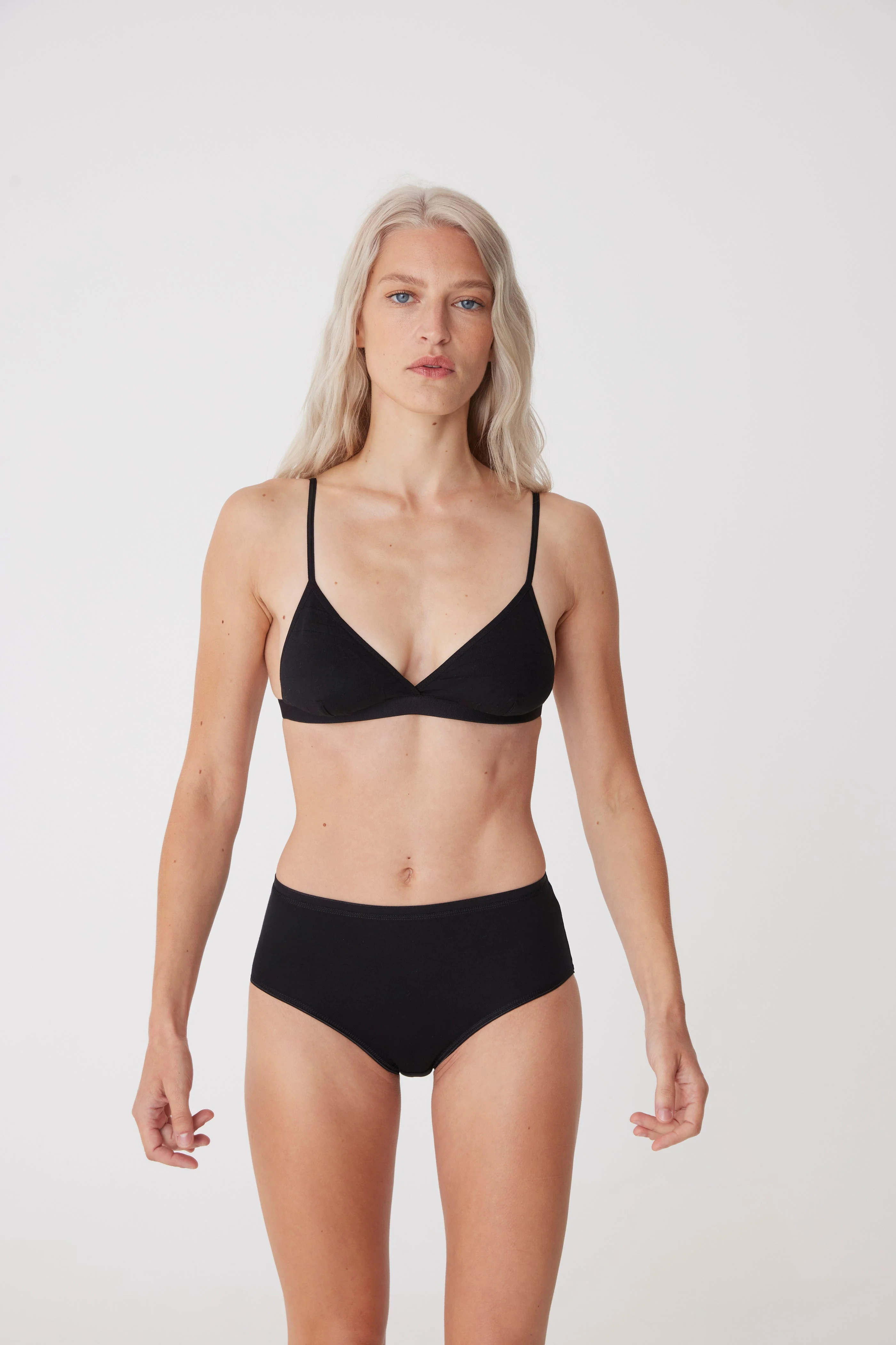 Women's High Rise Brief 2 Pack - Black - Image 4