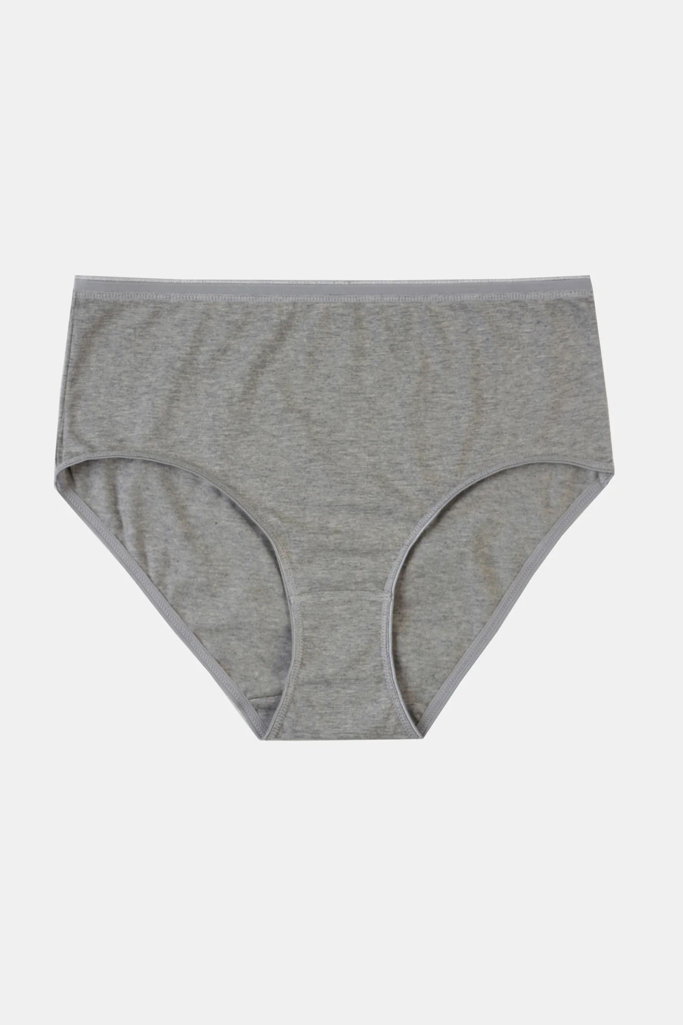 Women's High Rise Brief 2 Pack - Grey Marl - Image 3