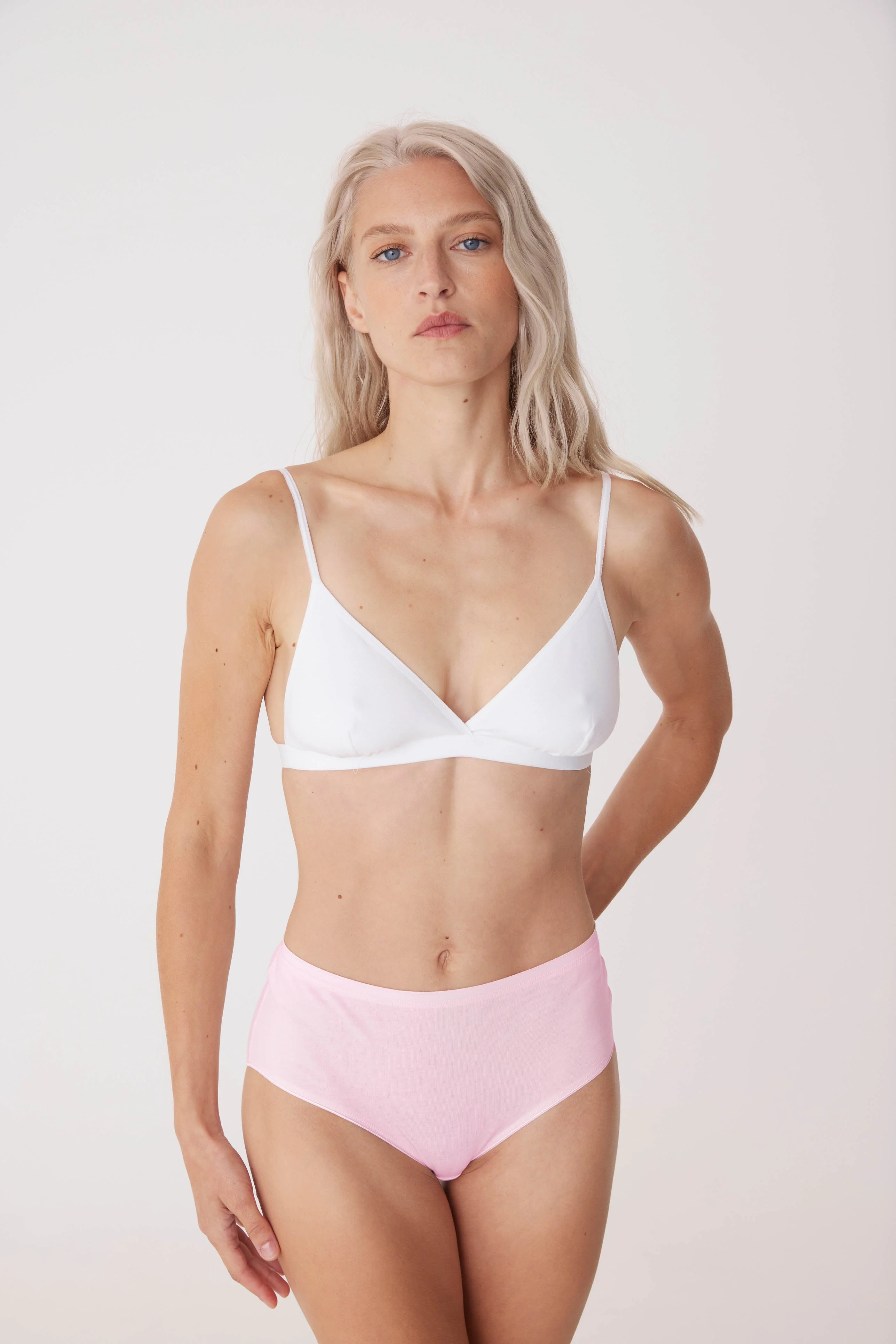 Women's High Rise Brief 2 Pack - Soft Pink - Image 3