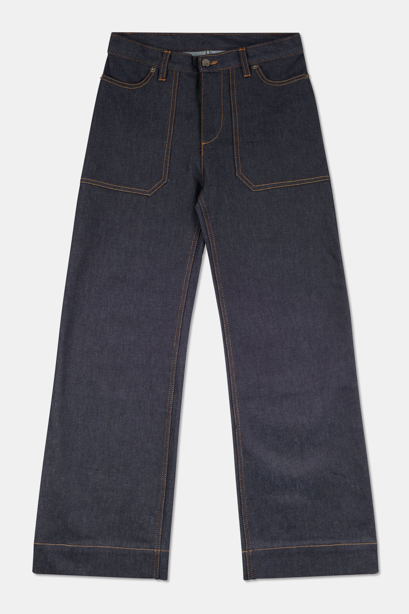 Womens High Rise Wide Leg Linda Jean - Indigo - Image 6