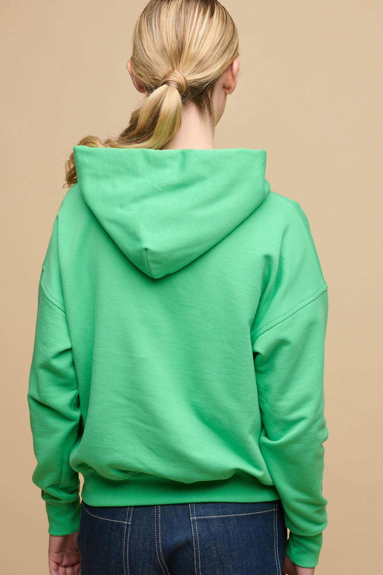 Women's Hooded Sweatshirt - Apple Green - Image 3