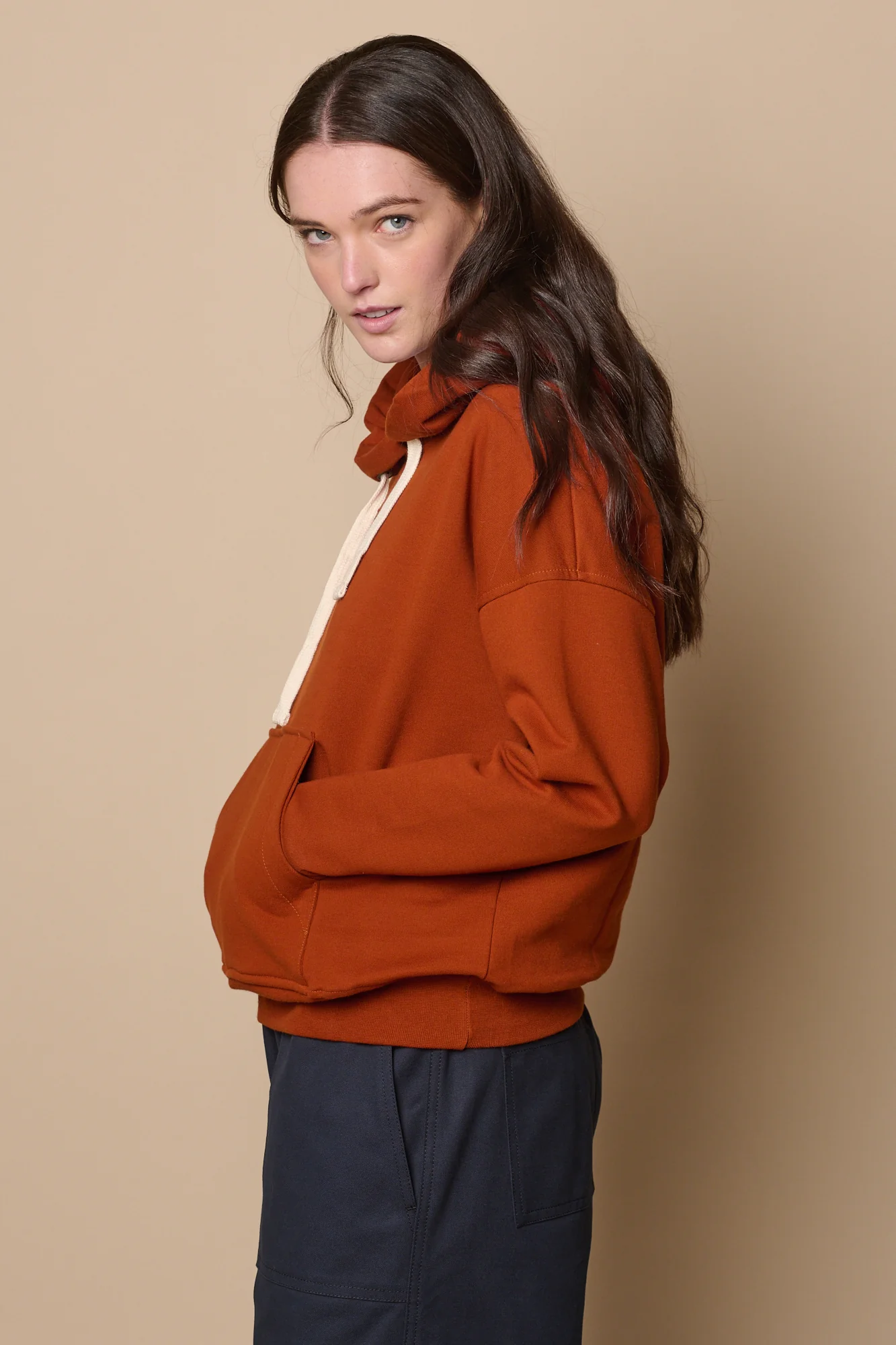 Women's Hooded Sweatshirt - Cinnamon - Image 2