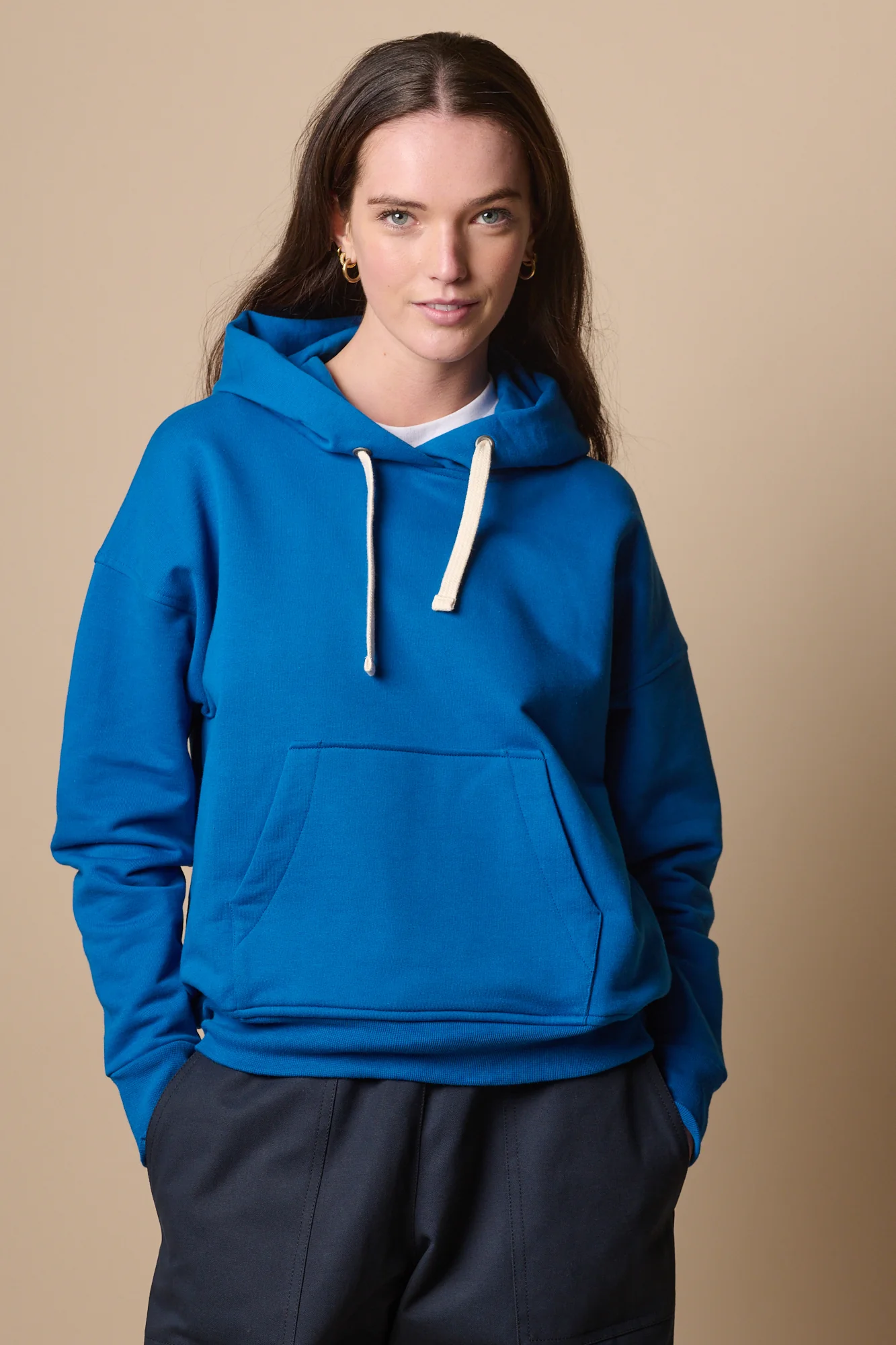 Women's Hooded Sweatshirt - Cobalt - Image 2