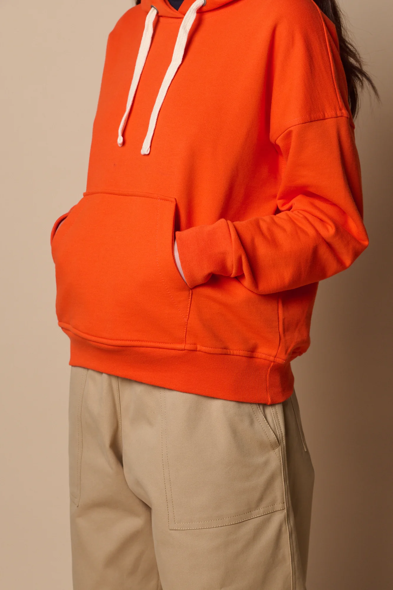 Women's Hooded Sweatshirt - Flame Red - Image 3