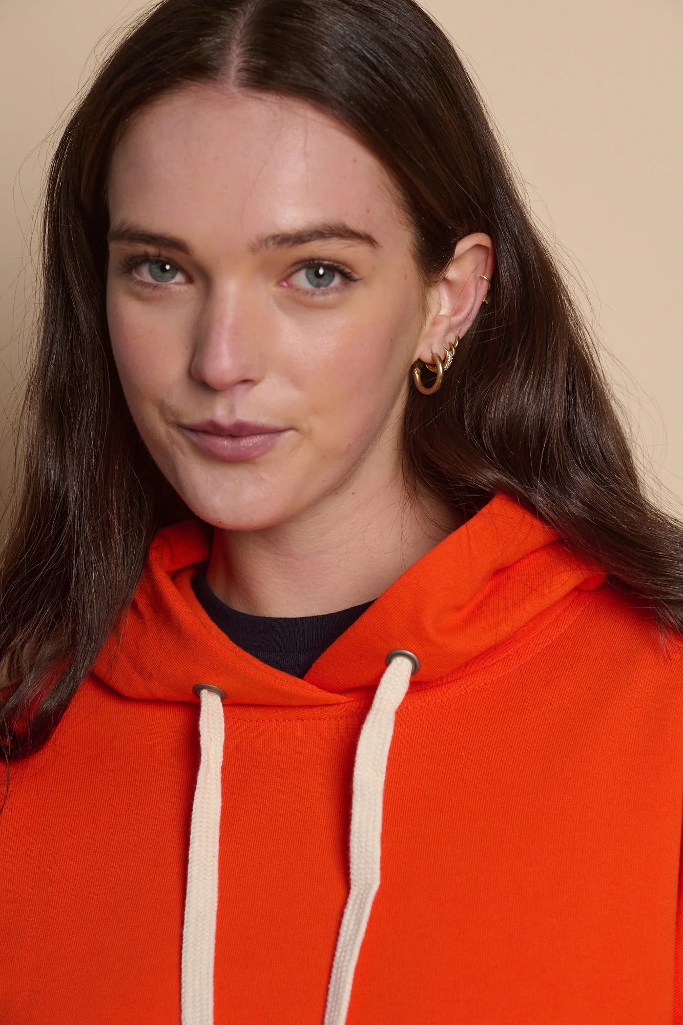 Women's Hooded Sweatshirt - Flame Red - Image 4