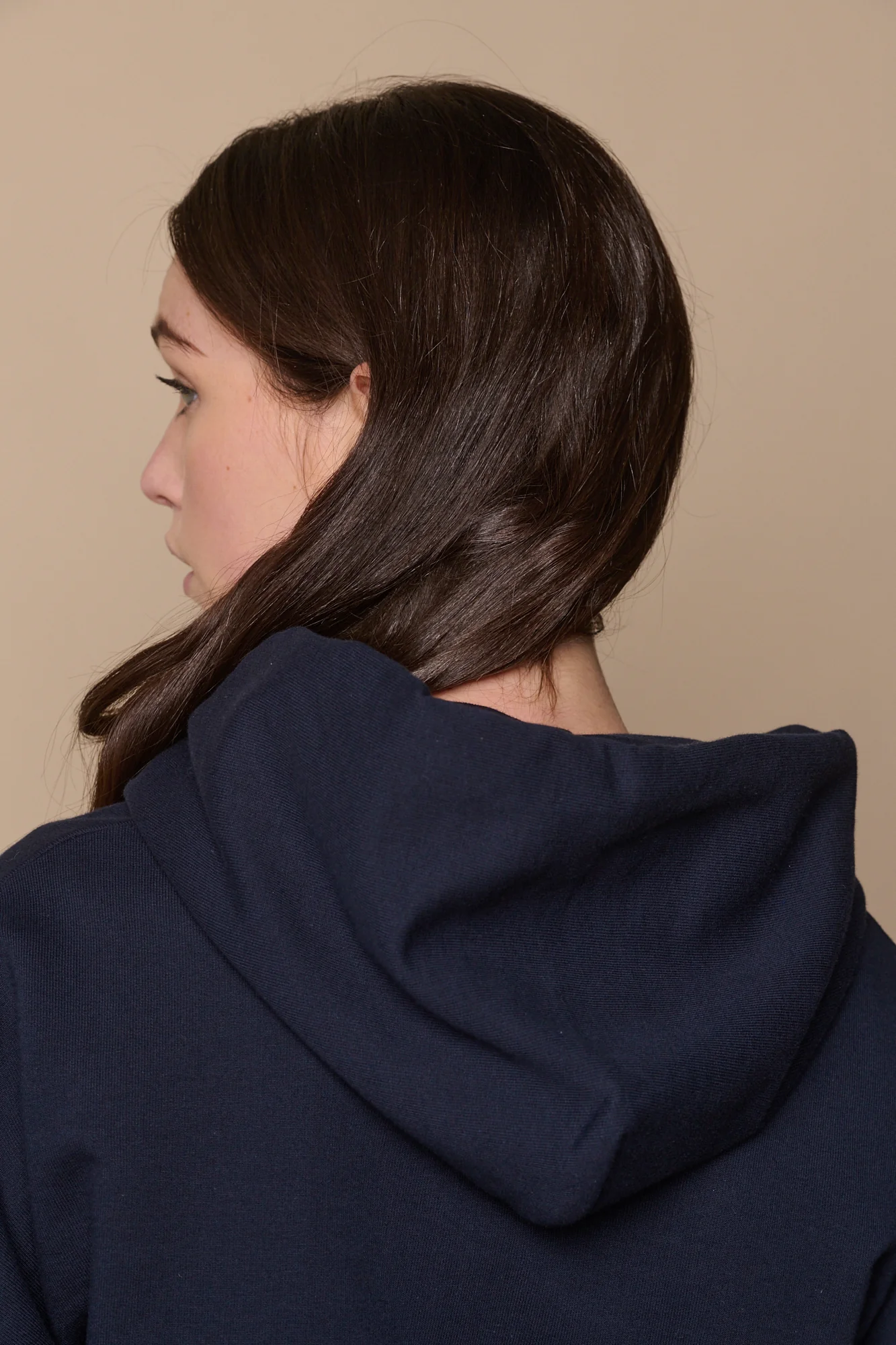 Women's Hooded Sweatshirt - Navy - Image 4