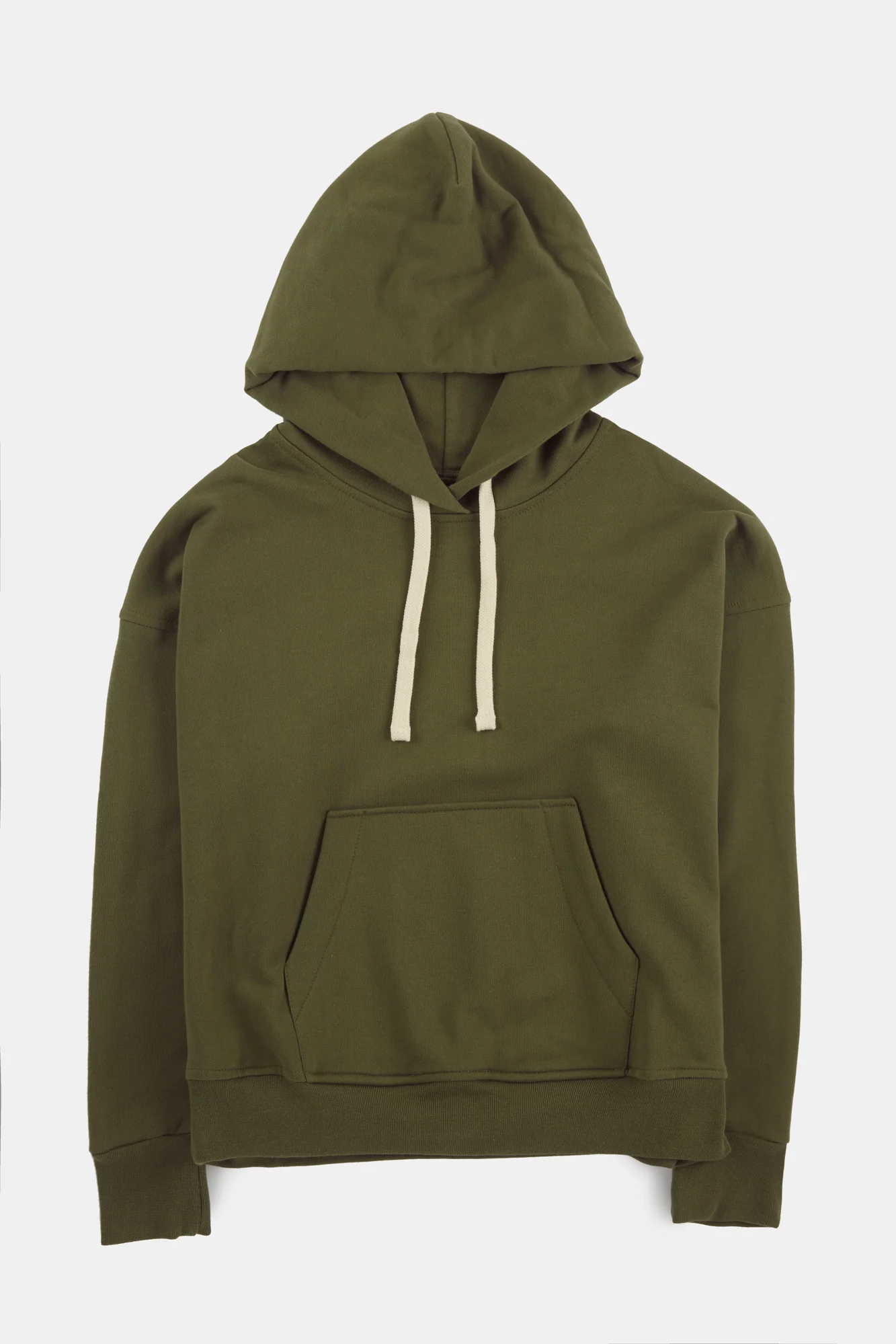 Women's Hooded Sweatshirt - Olive - Image 4