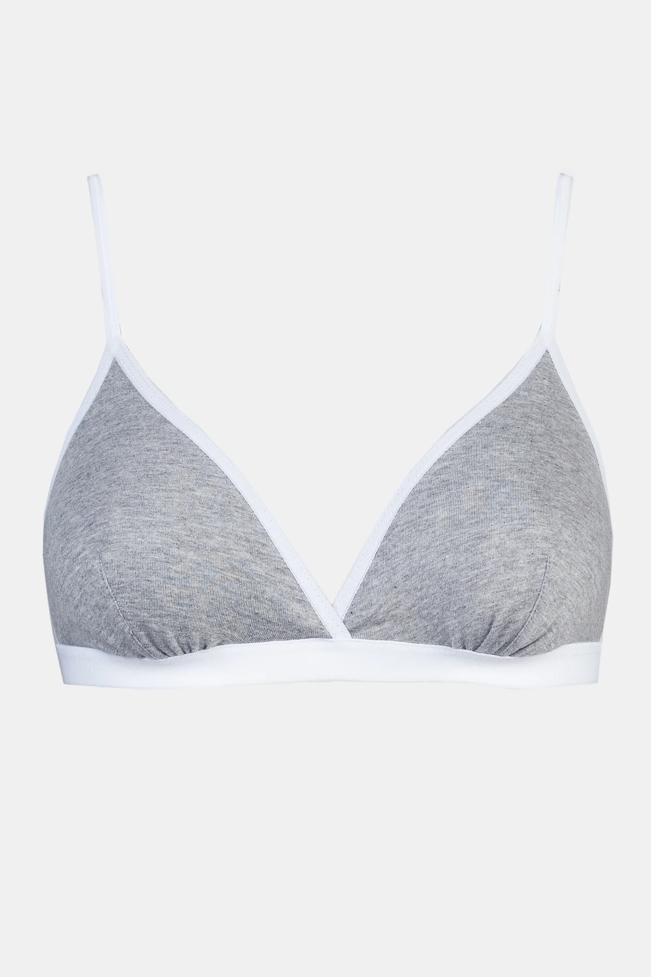 Women's Jersey Bralette - Grey Marl - Image 4