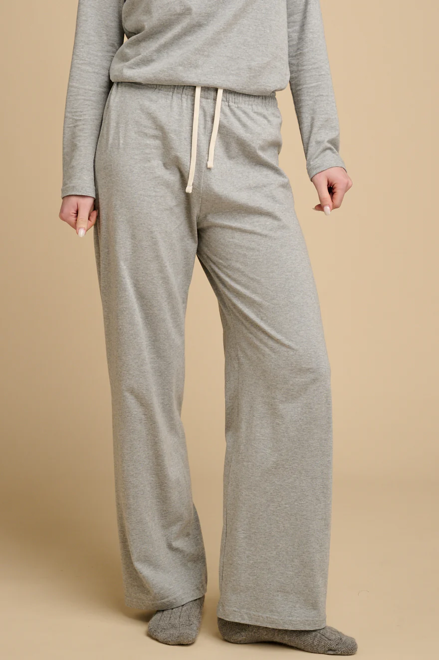Womens Jersey Pyjama Trousers Plastic Free - Grey - Image 2