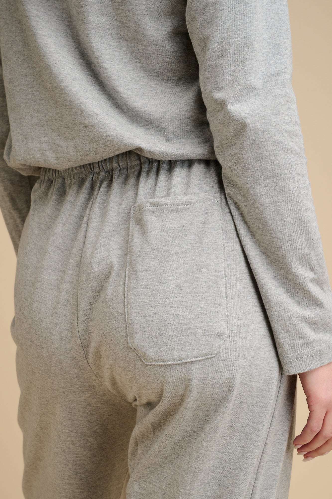 Womens Jersey Pyjama Trousers Plastic Free - Grey - Image 3