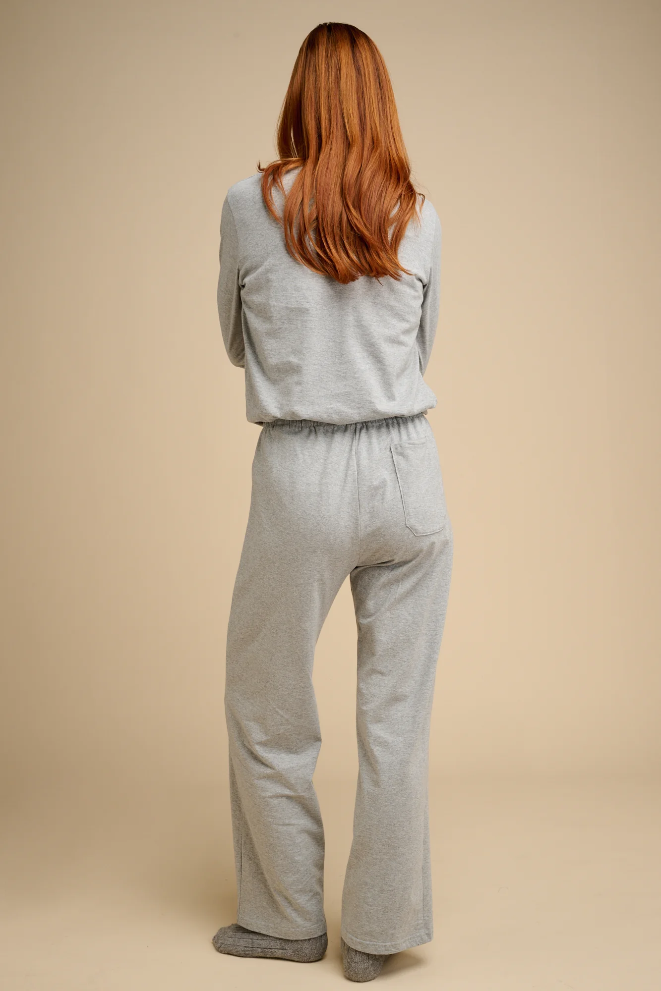 Womens Jersey Pyjama Trousers Plastic Free - Grey - Image 5