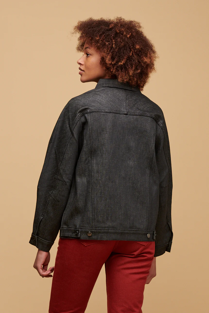 Women's Jodie Denim Jacket - Black - Image 2