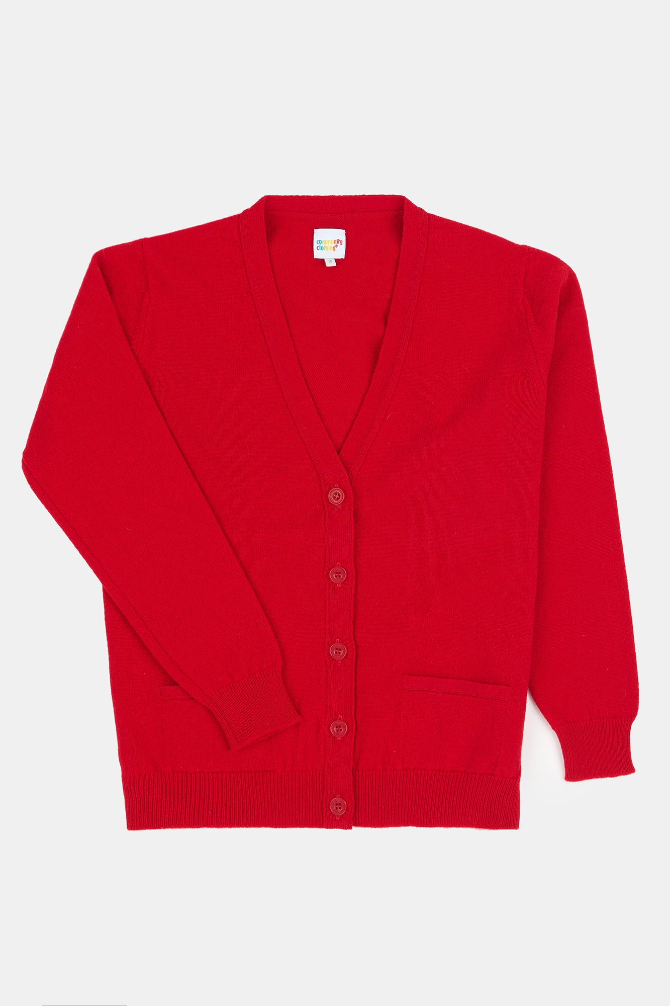 Women's Lambswool Cardigan - Red - Image 5