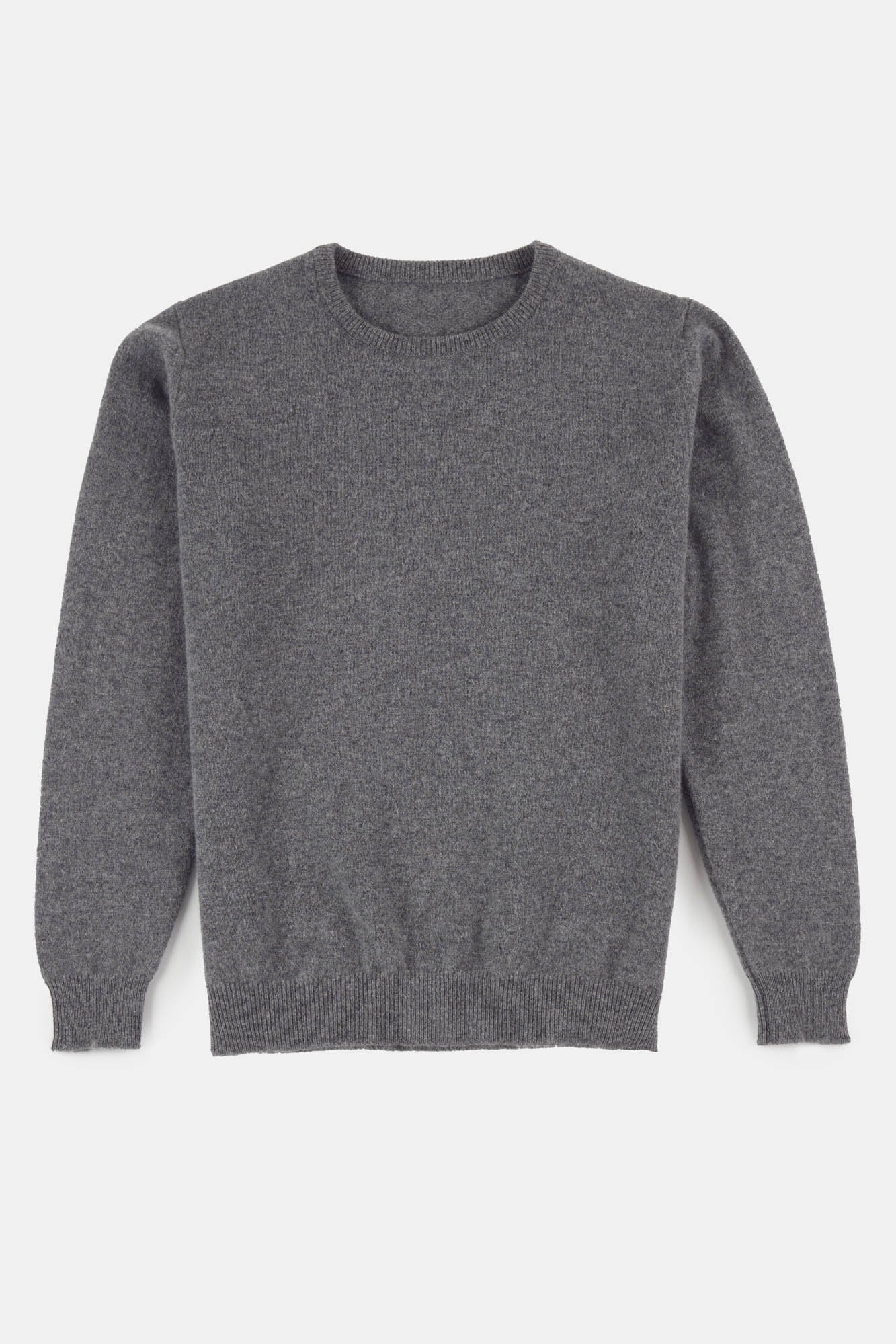 Women's Lambswool Crew Neck - Grey - Image 3