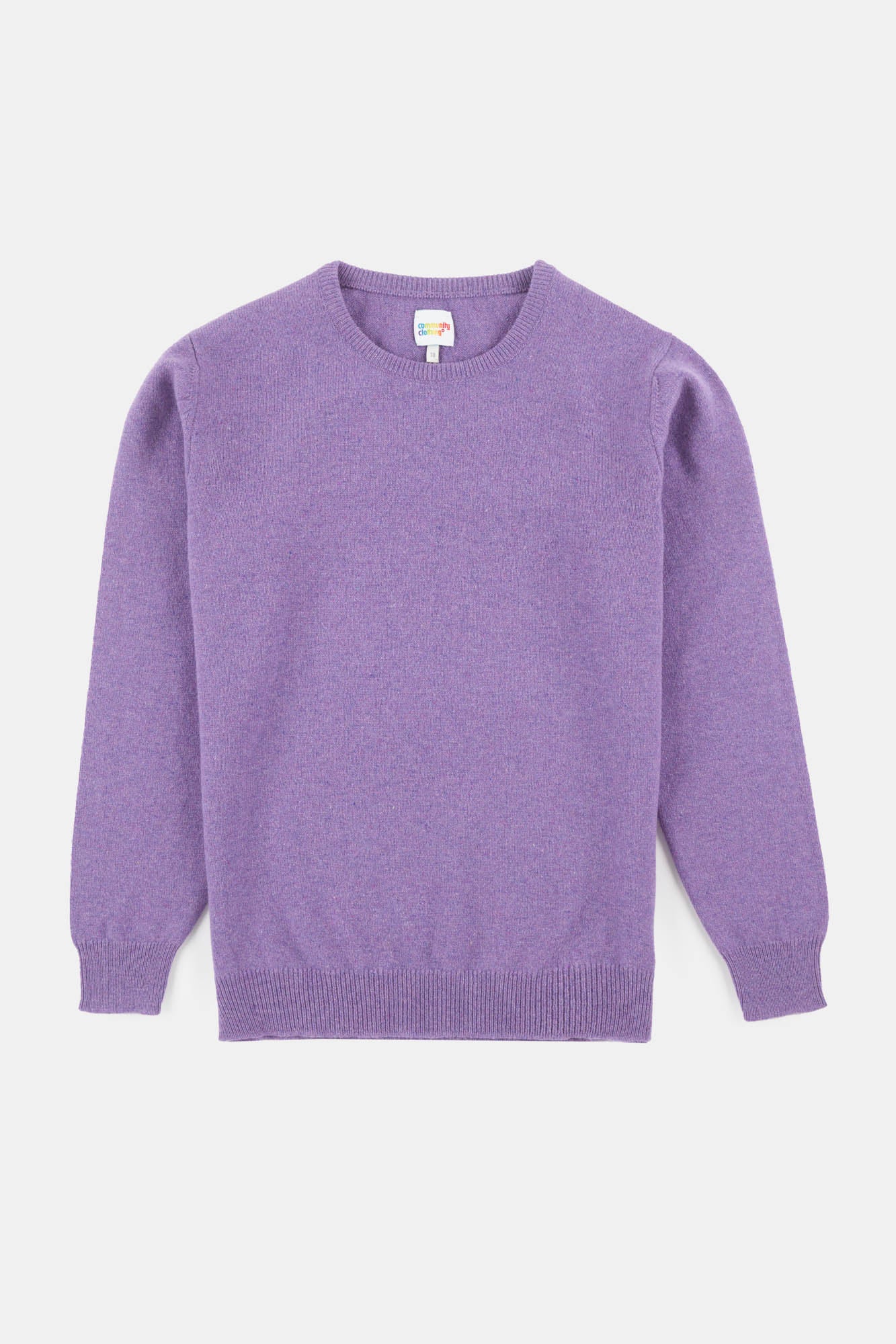 Women's Lambswool Crew Neck - Thistle Purple - Image 4