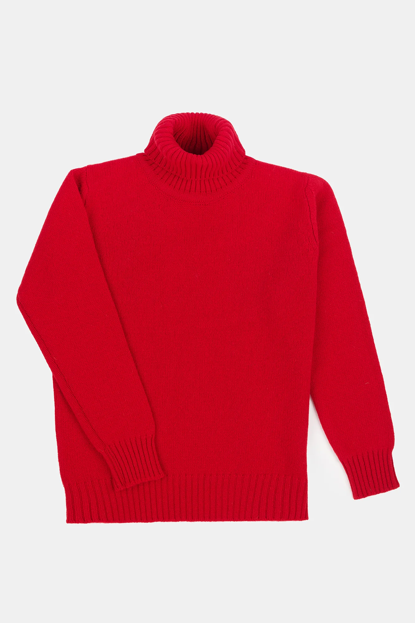 Women's Lambswool Roll Neck - Red - Image 5