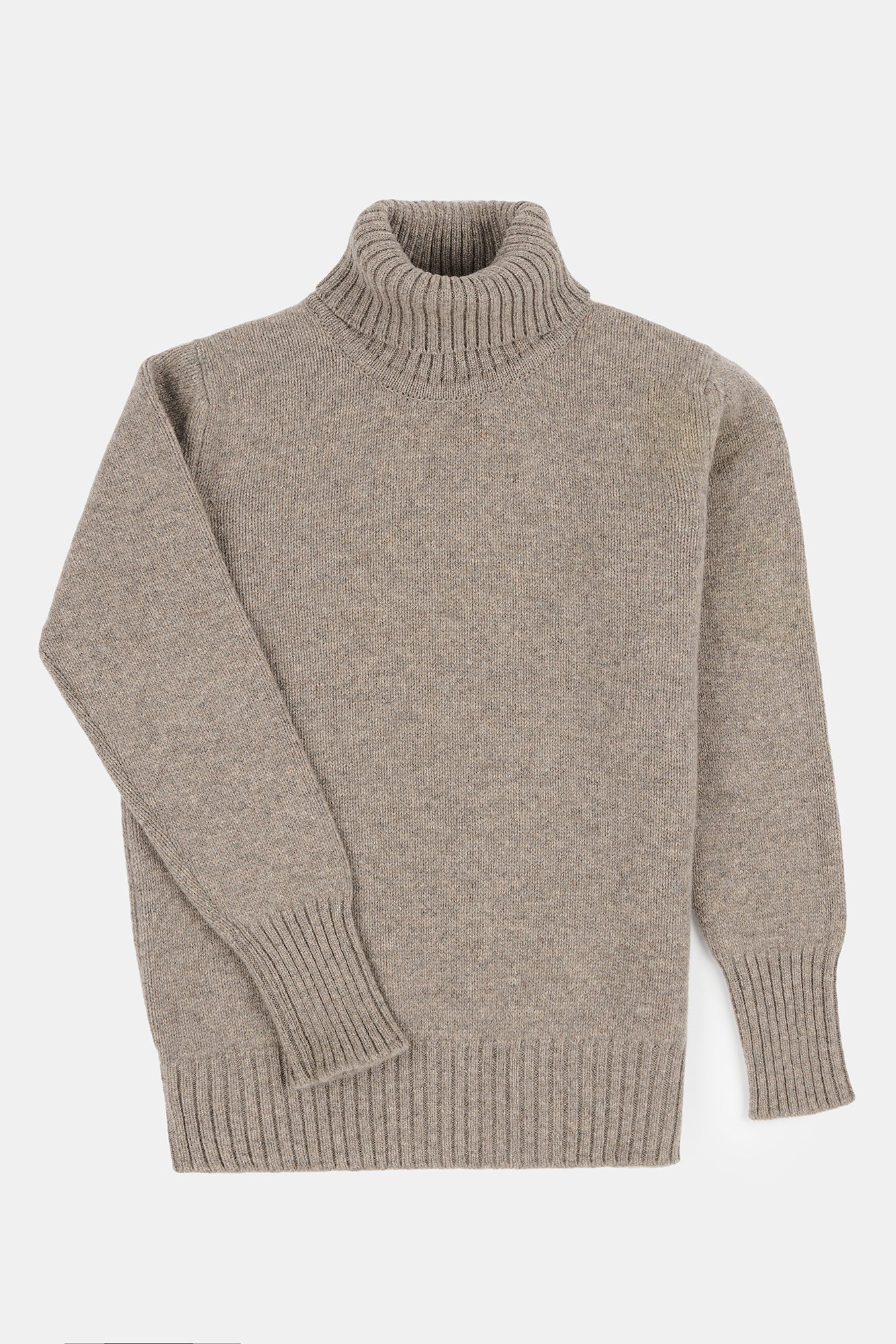 Women's Lambswool Roll Neck - Truffle - Image 5