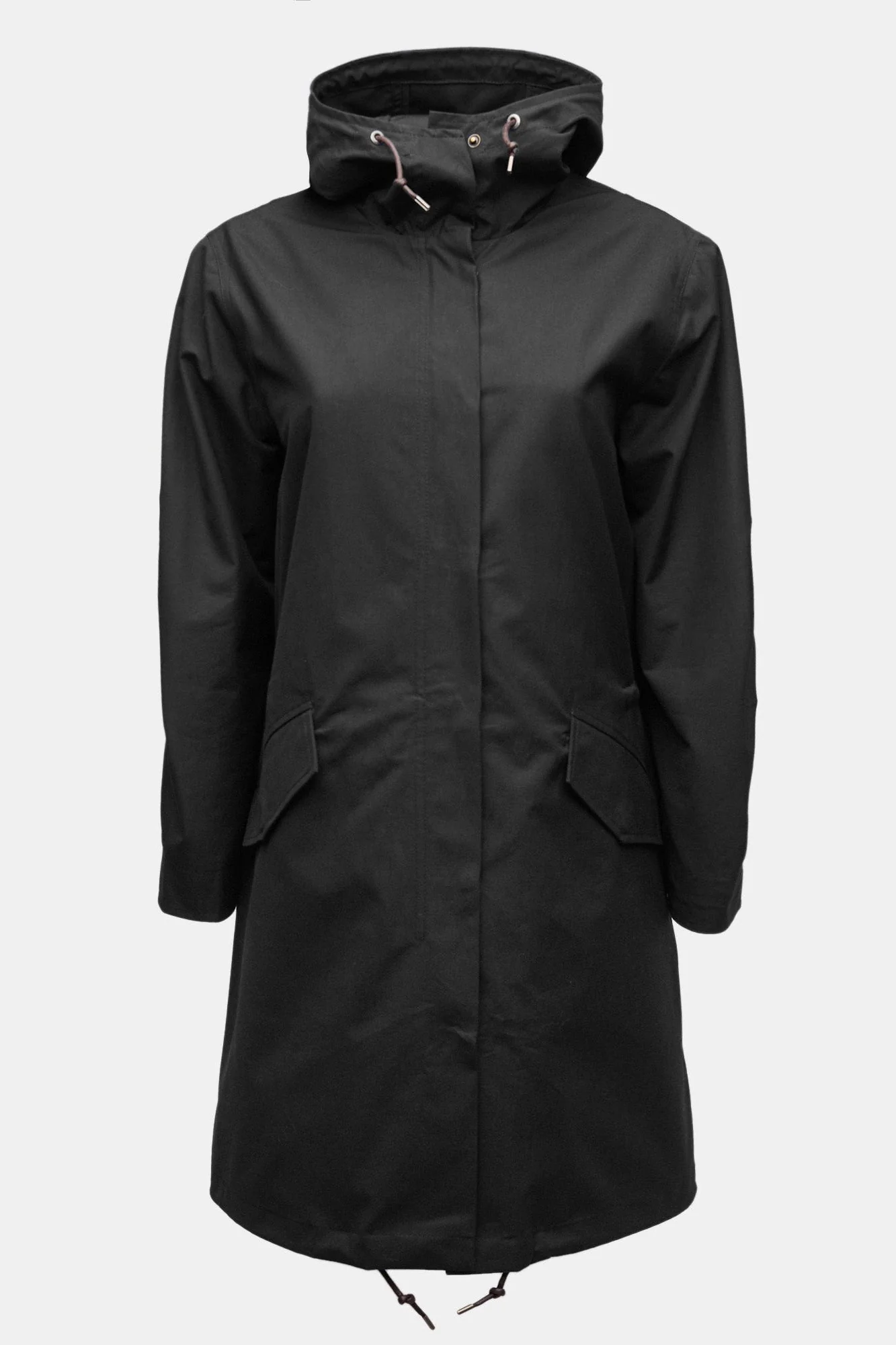 Women's Long Parka - Black - Image 5
