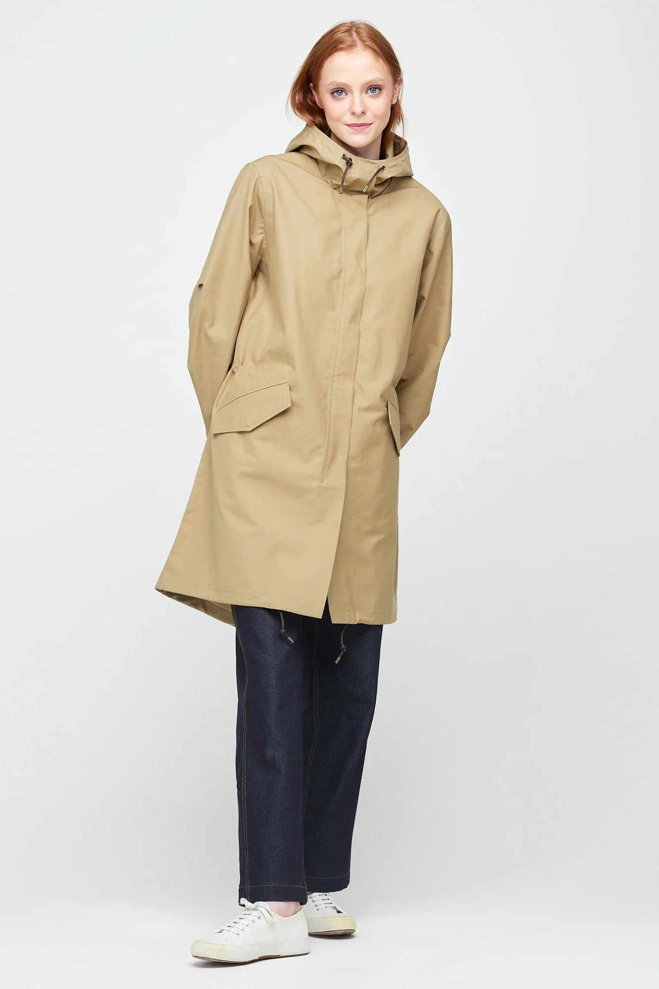 Women's Long Parka - Stone - Image 3