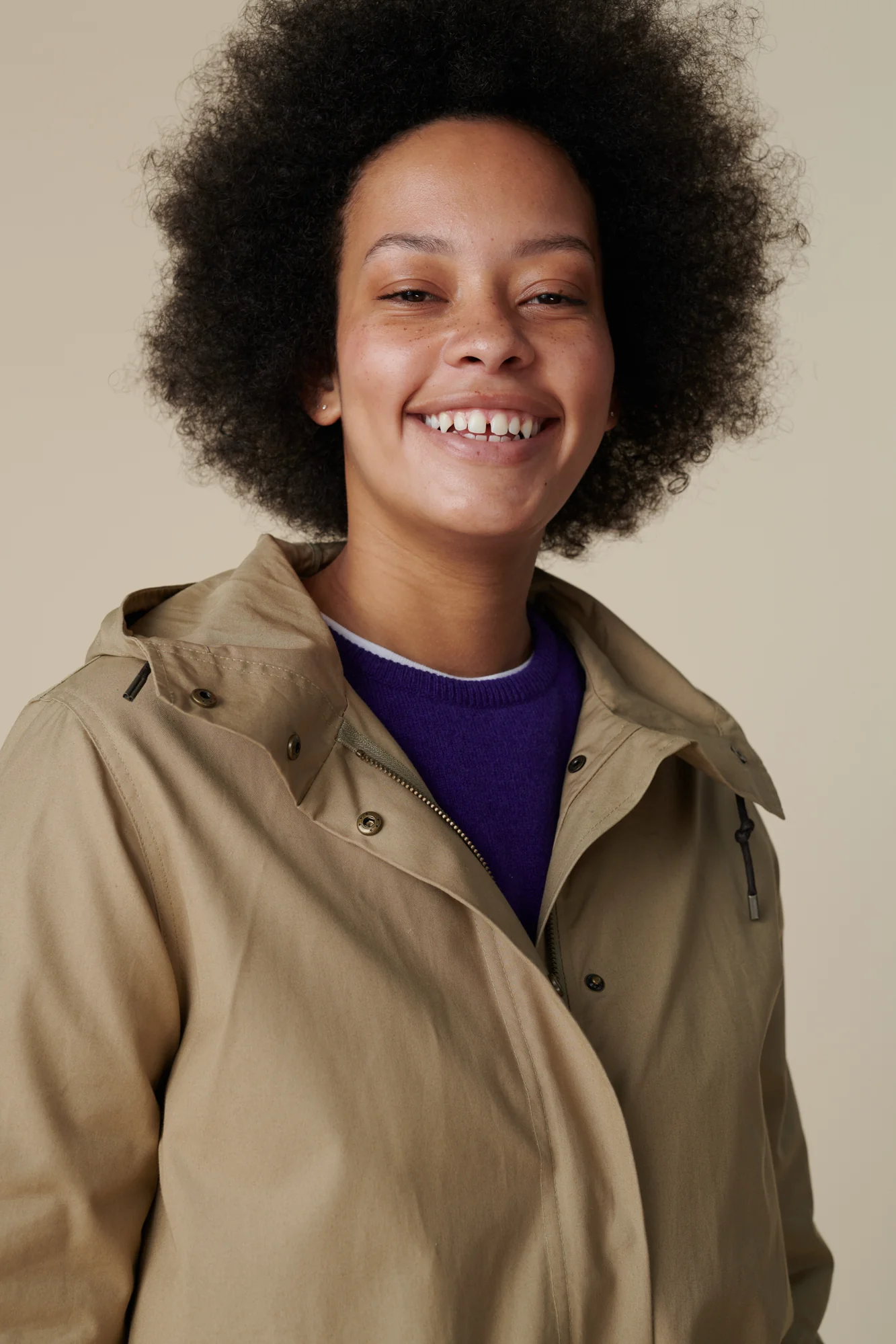 Women's Long Parka - Stone - Image 5