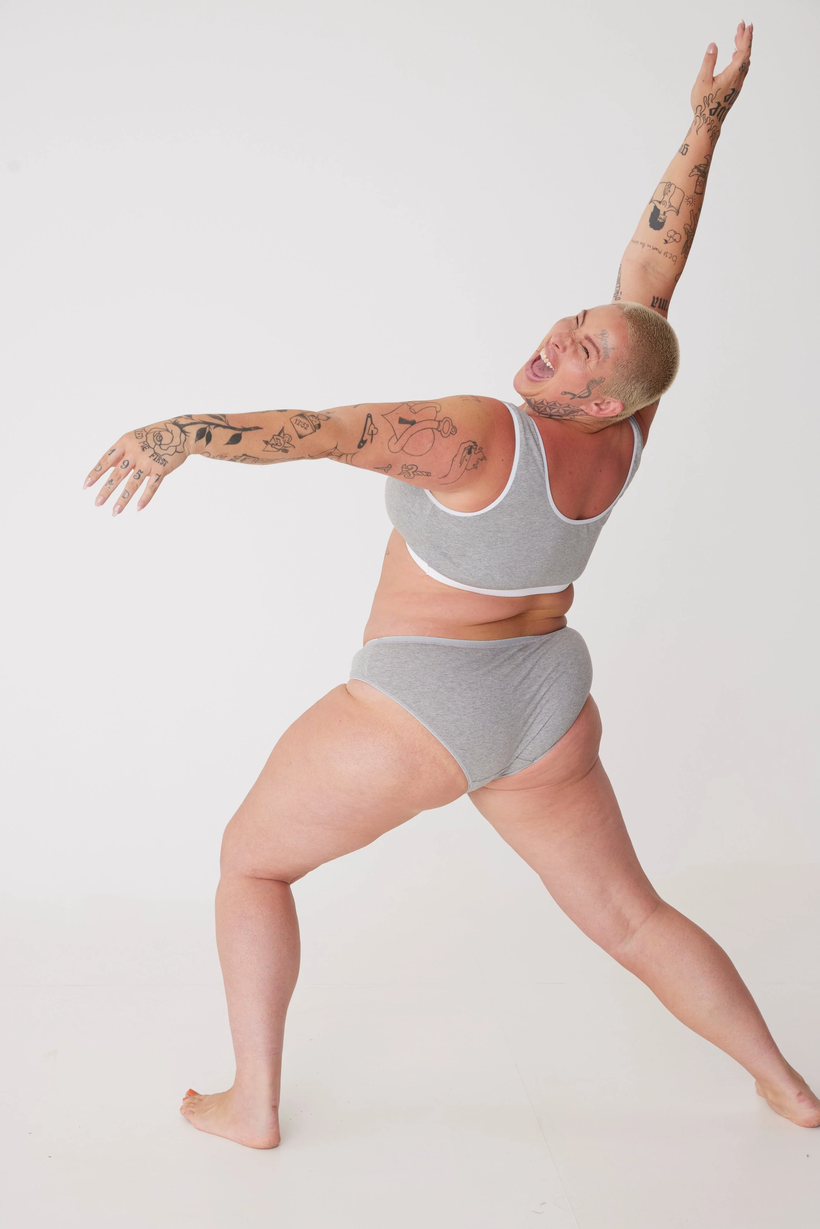 Women's Low Rise Brief 2 Pack - Grey Marl - Image 3