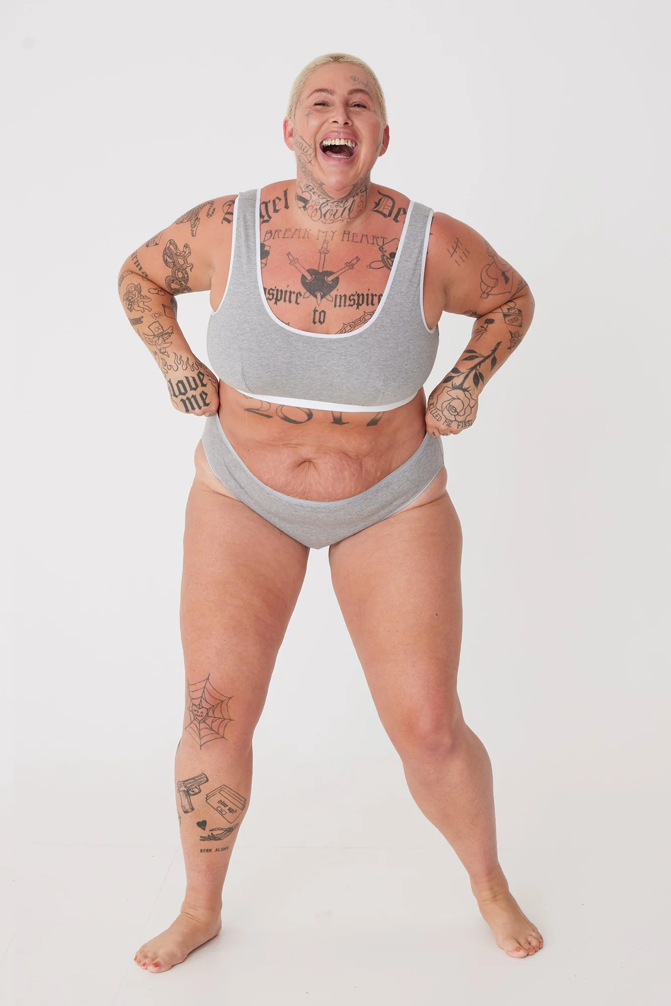 Women's Low Rise Brief 2 Pack - Grey Marl - Image 5