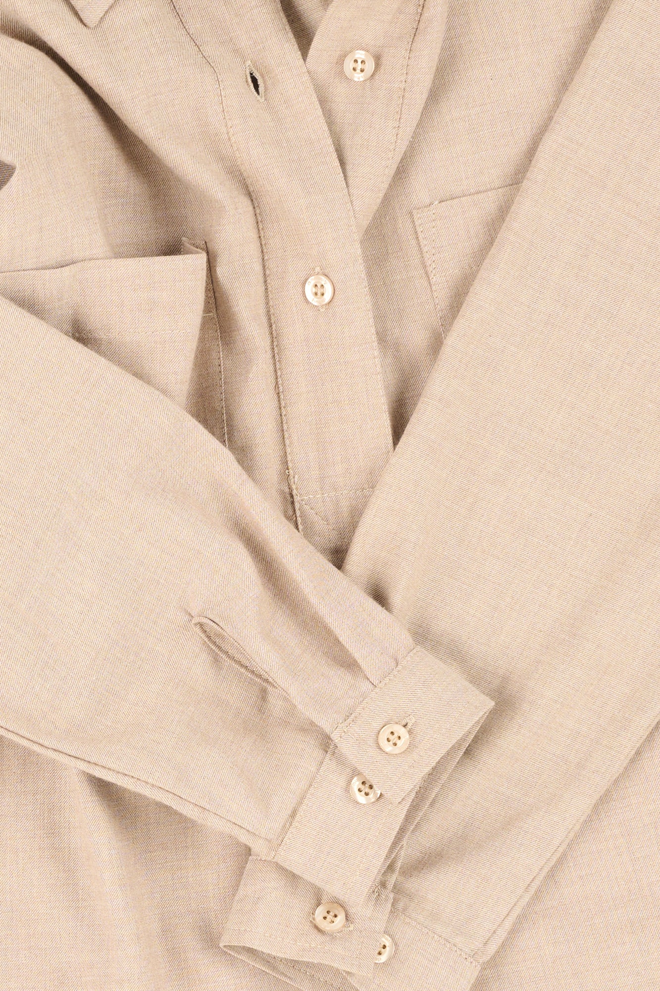 Womens Olivia Half Placket Ltweight Shirt - LT Tan - Image 7