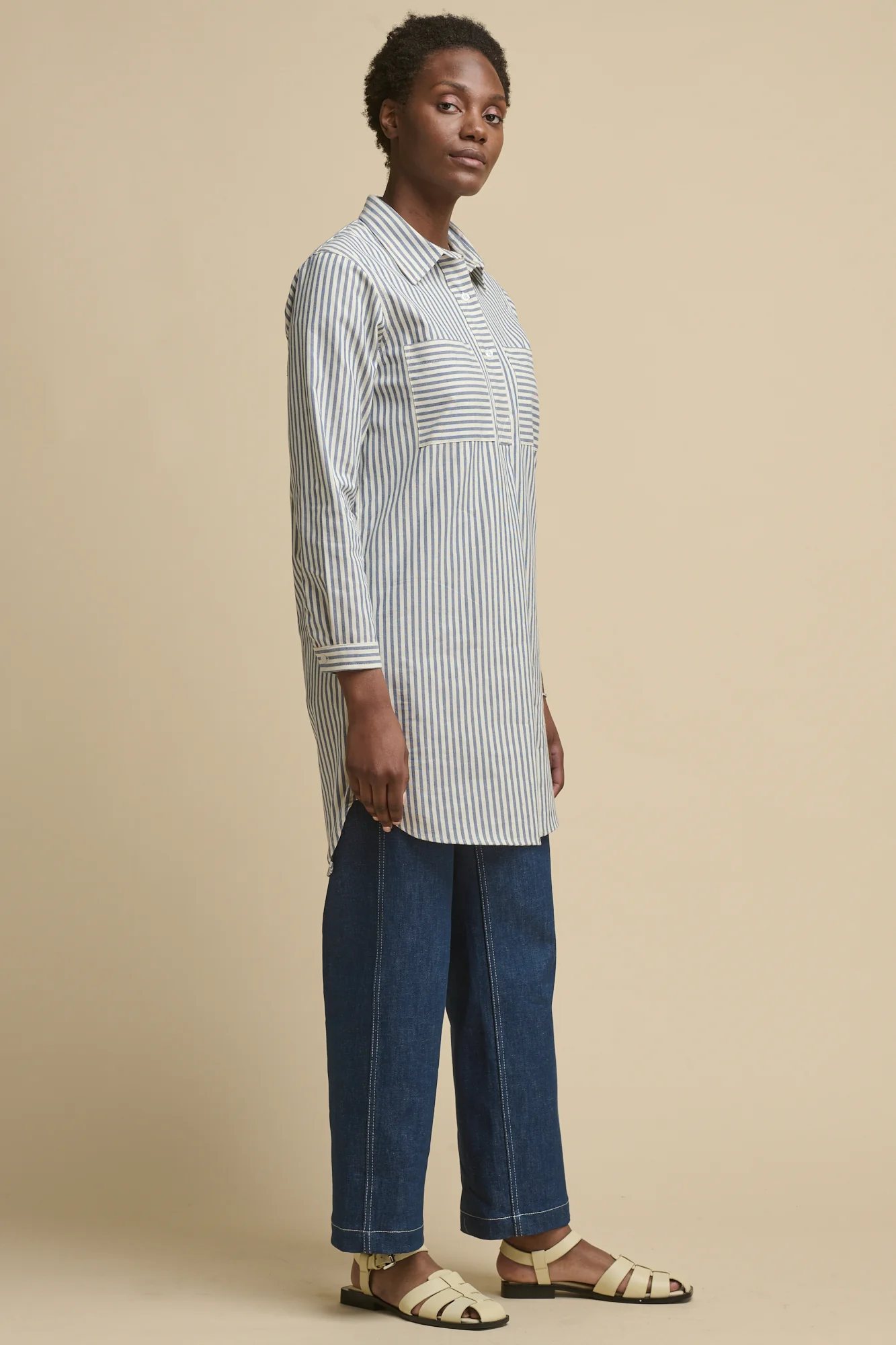 The Quarry Bank Women's Olivia Shirt Dress - Navy/White - Image 3