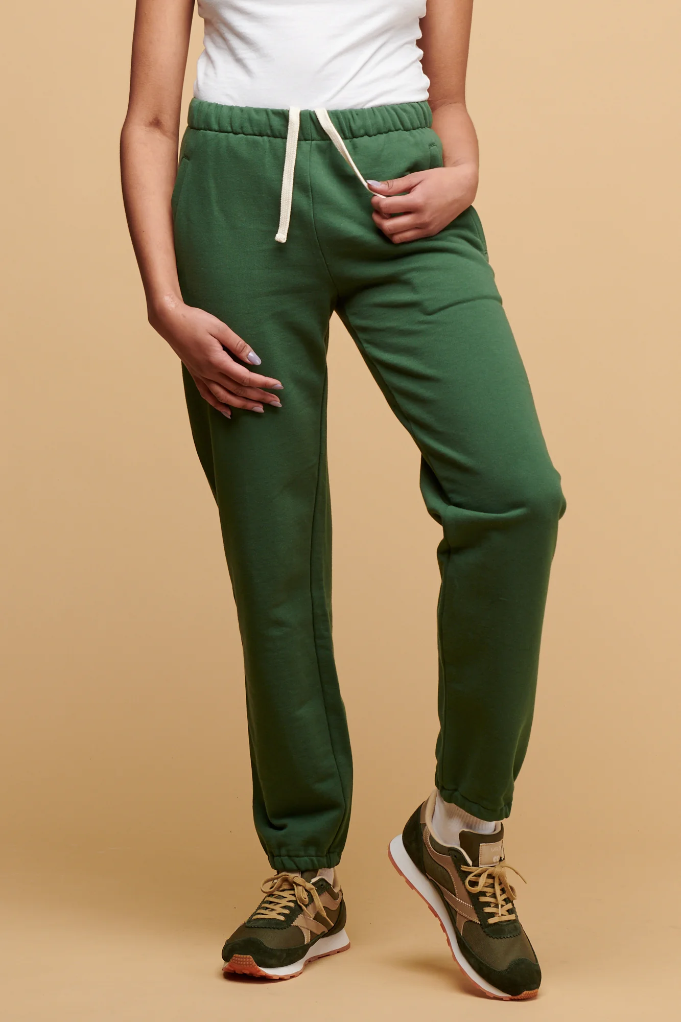Women's Sweatpants - Bottle Green - Image 3