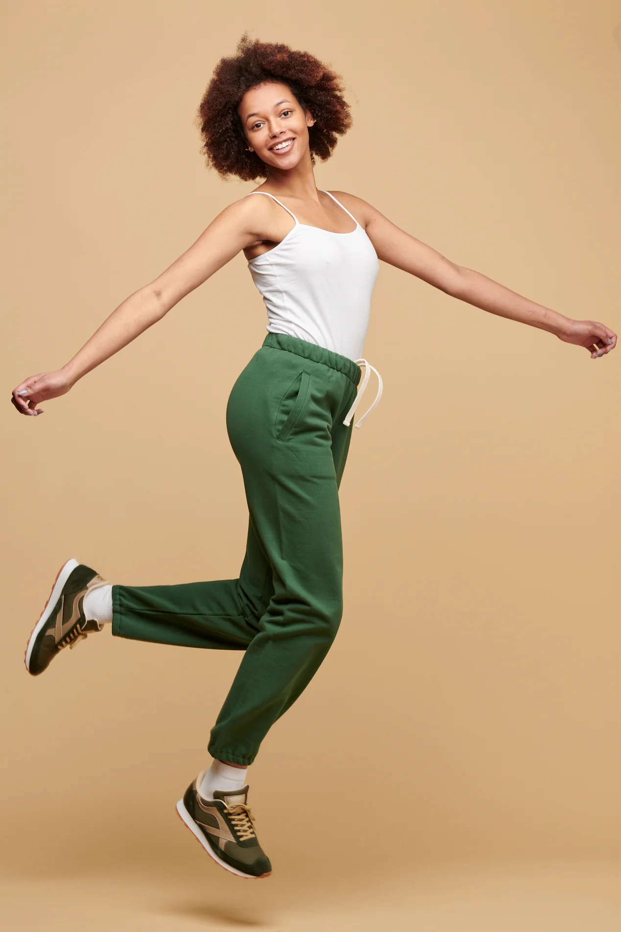 Women's Sweatpants - Bottle Green - Image 4