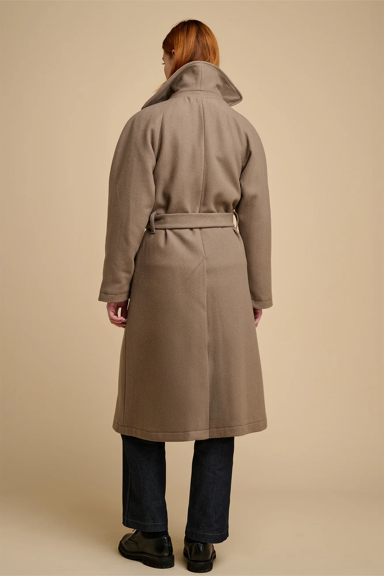 Women's Polo Coat - Truffle - Image 6