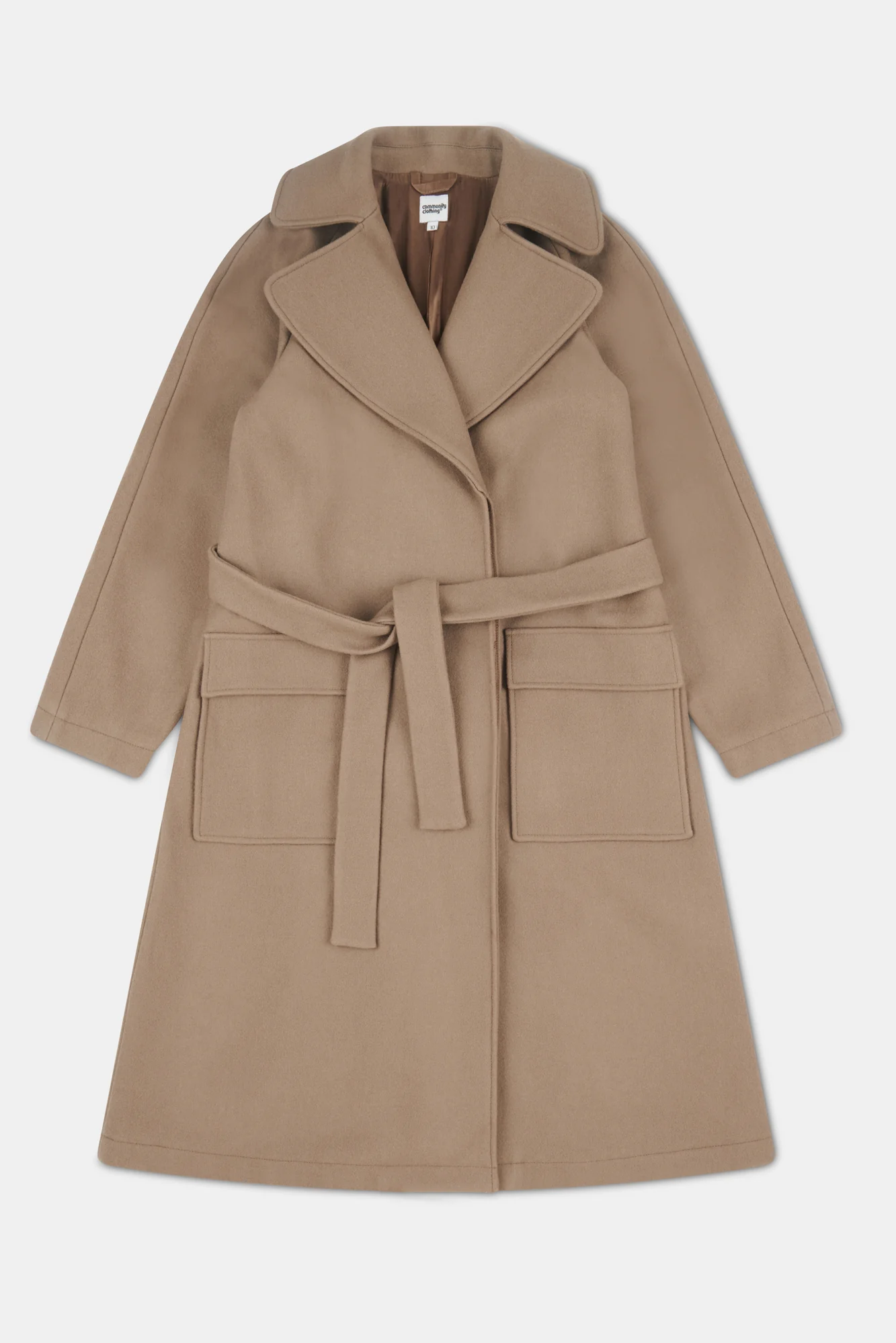 Women's Polo Coat - Truffle - Image 7
