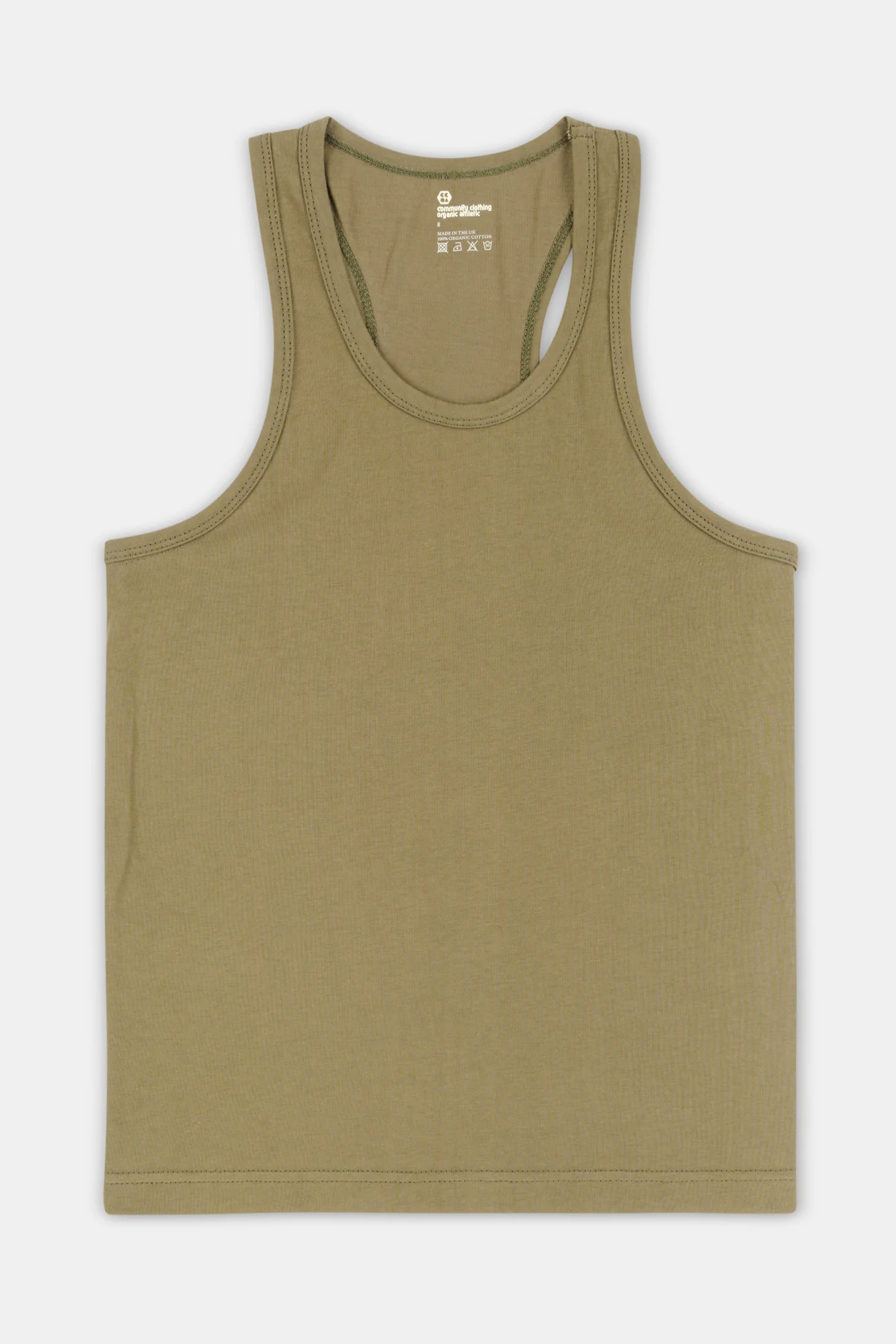 Women's Racer Back Vest Plastic Free - Olive - Image 4