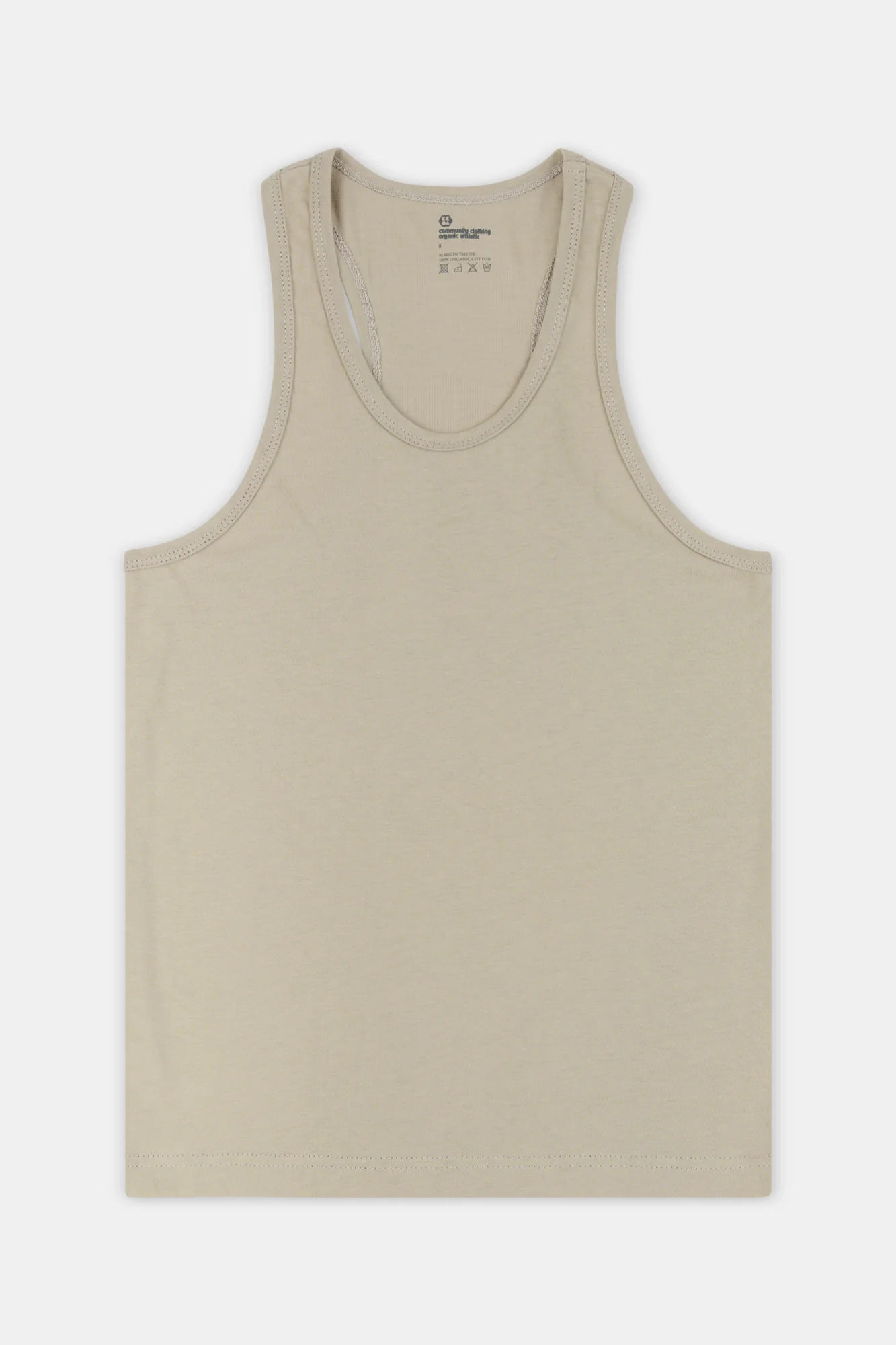 Women's Racer Back Vest Plastic Free - Stone - Image 3