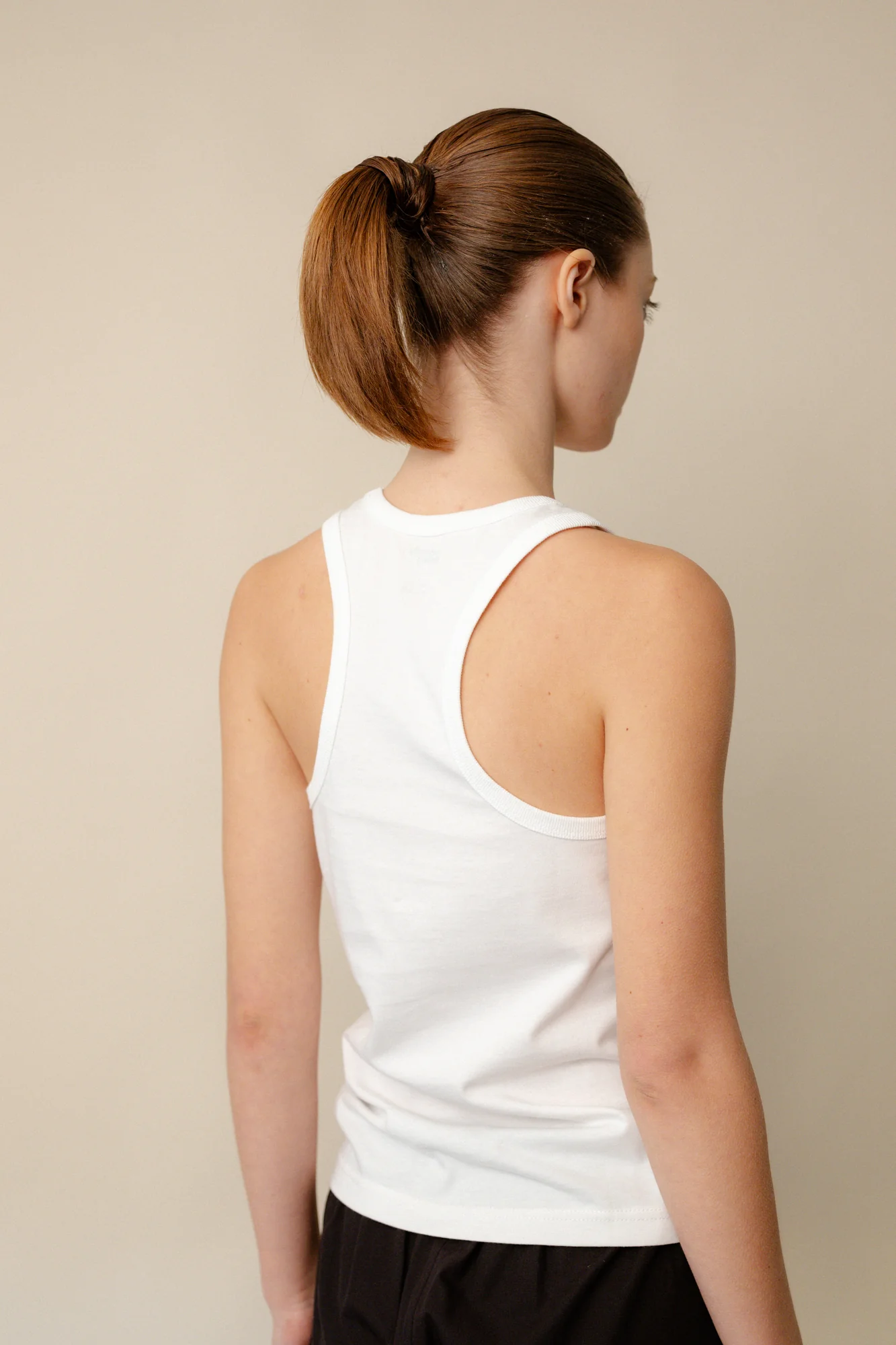 Womens Racer Back Vest Plastic Free - White - Image 4