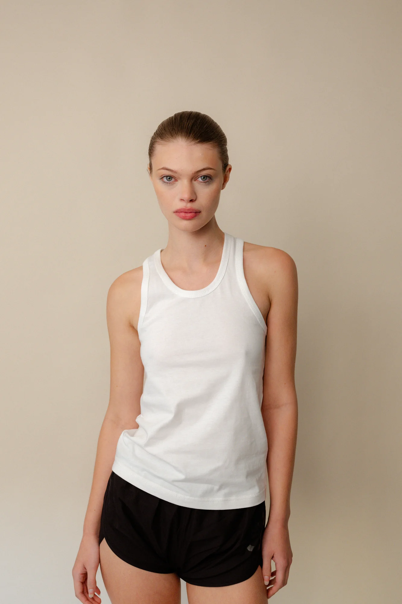 Womens Racer Back Vest Plastic Free - White - Image 5