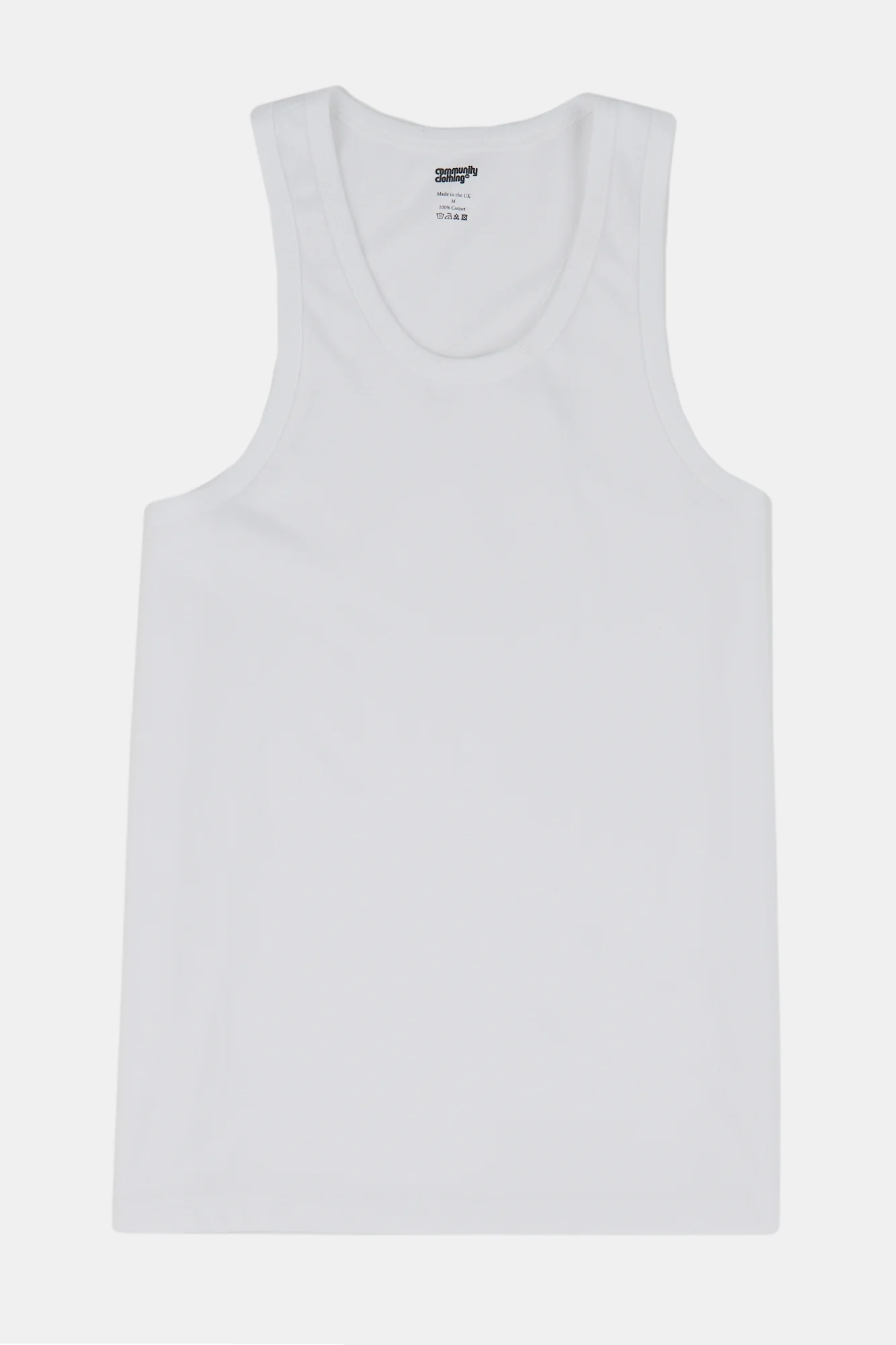 Womens Racer Back Vest Plastic Free - White - Image 6