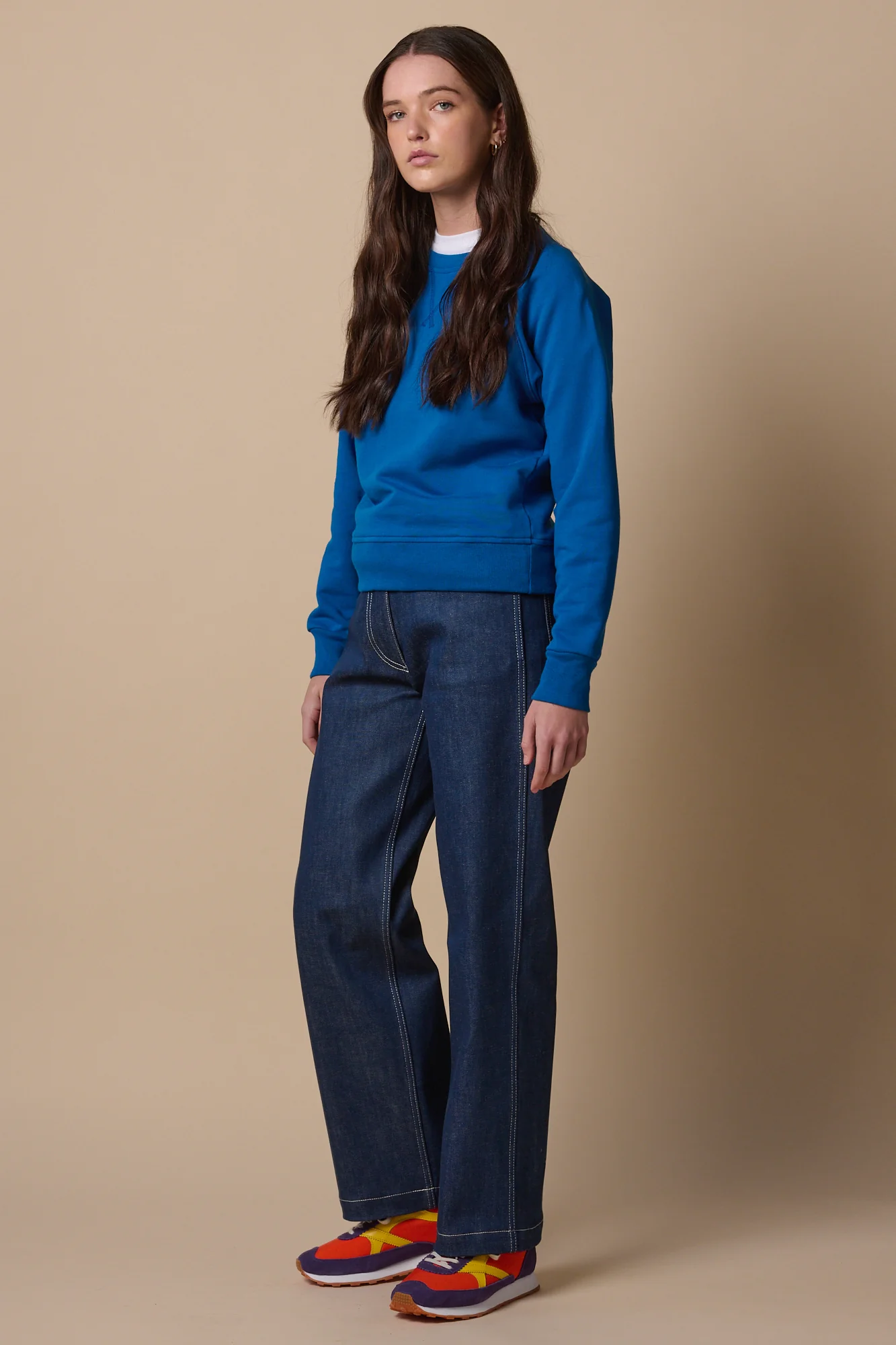 Women's Raglan Sweatshirt - Cobalt - Image 3